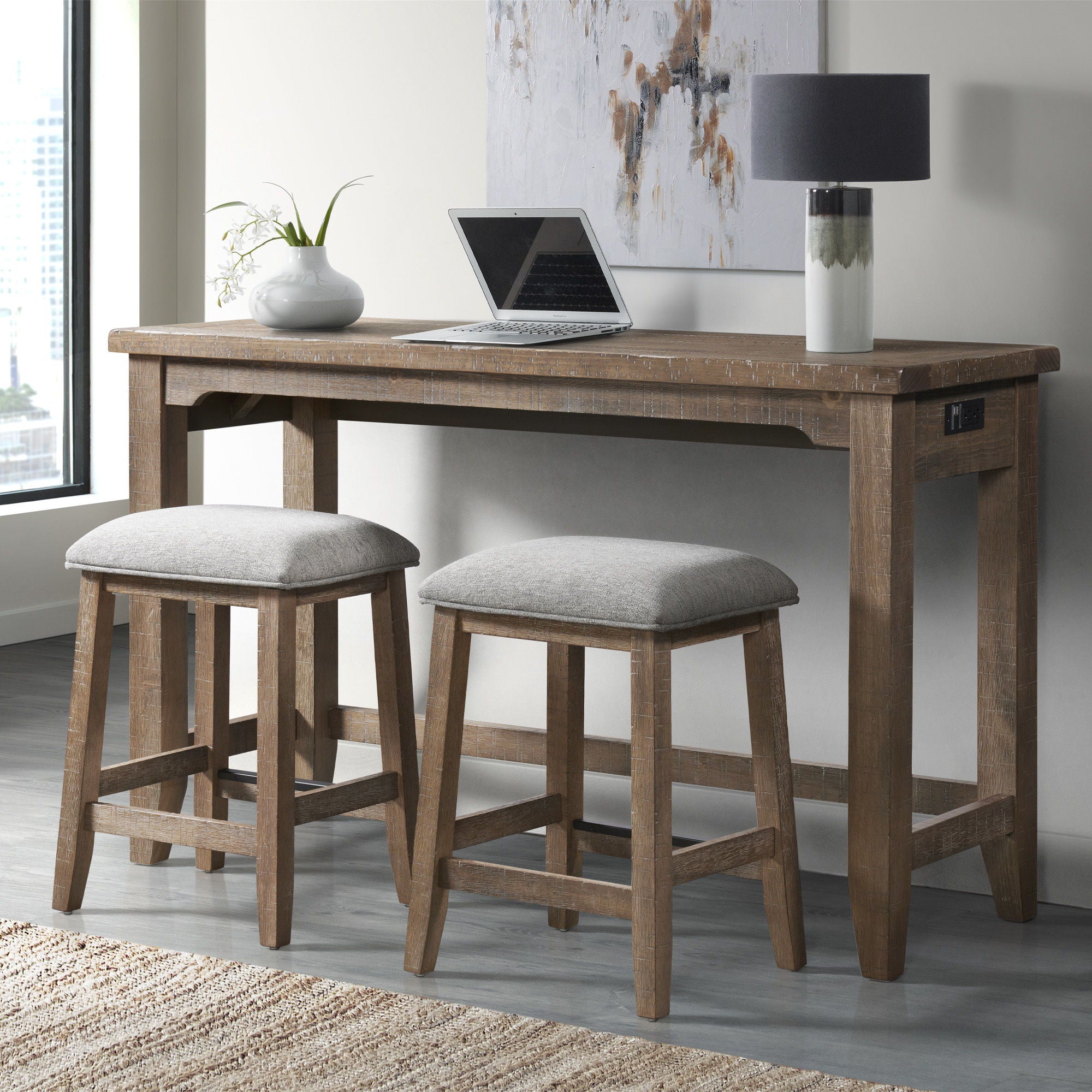 Highland - Sofa Bar Table - Sandwash - Image 2