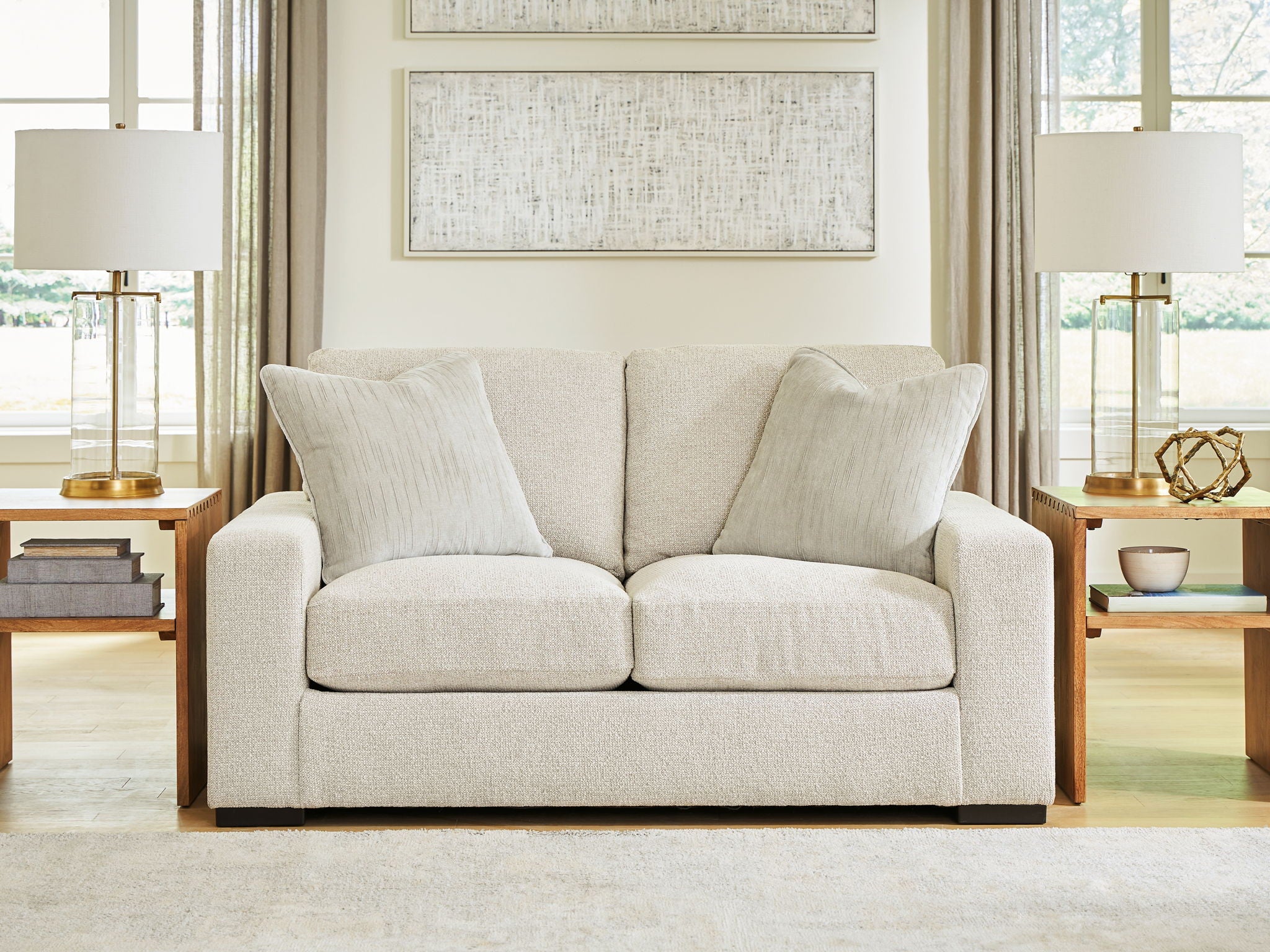 Conlee-Pike - Loveseat - Linen - Image 3