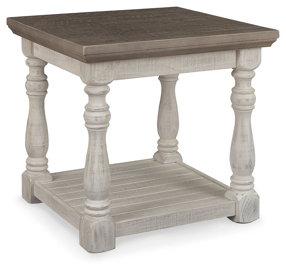 Havalance - Rectangular End Table - Gray / White - Image 1