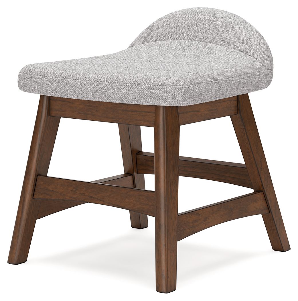 Lyncott – Home Office Desk Chair – Light Gray / Brown