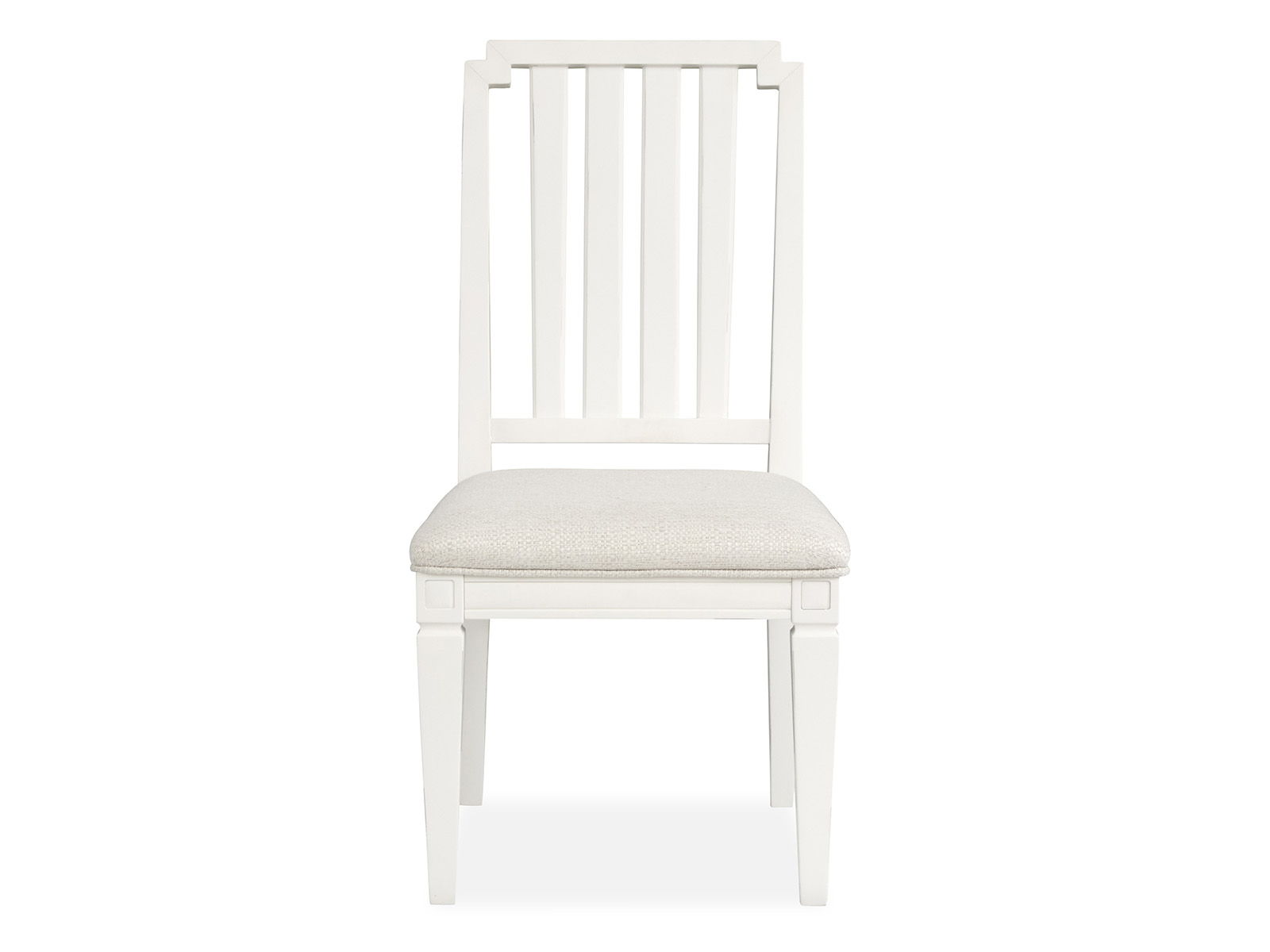 Willowbrook - Upholstered Side Chair With Wood Slat Back (Set of 2) - Egg Shell White - Image 3