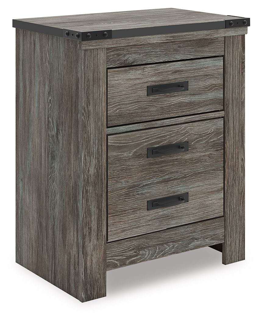 Frandern – Two Drawer Night Stand – Gray