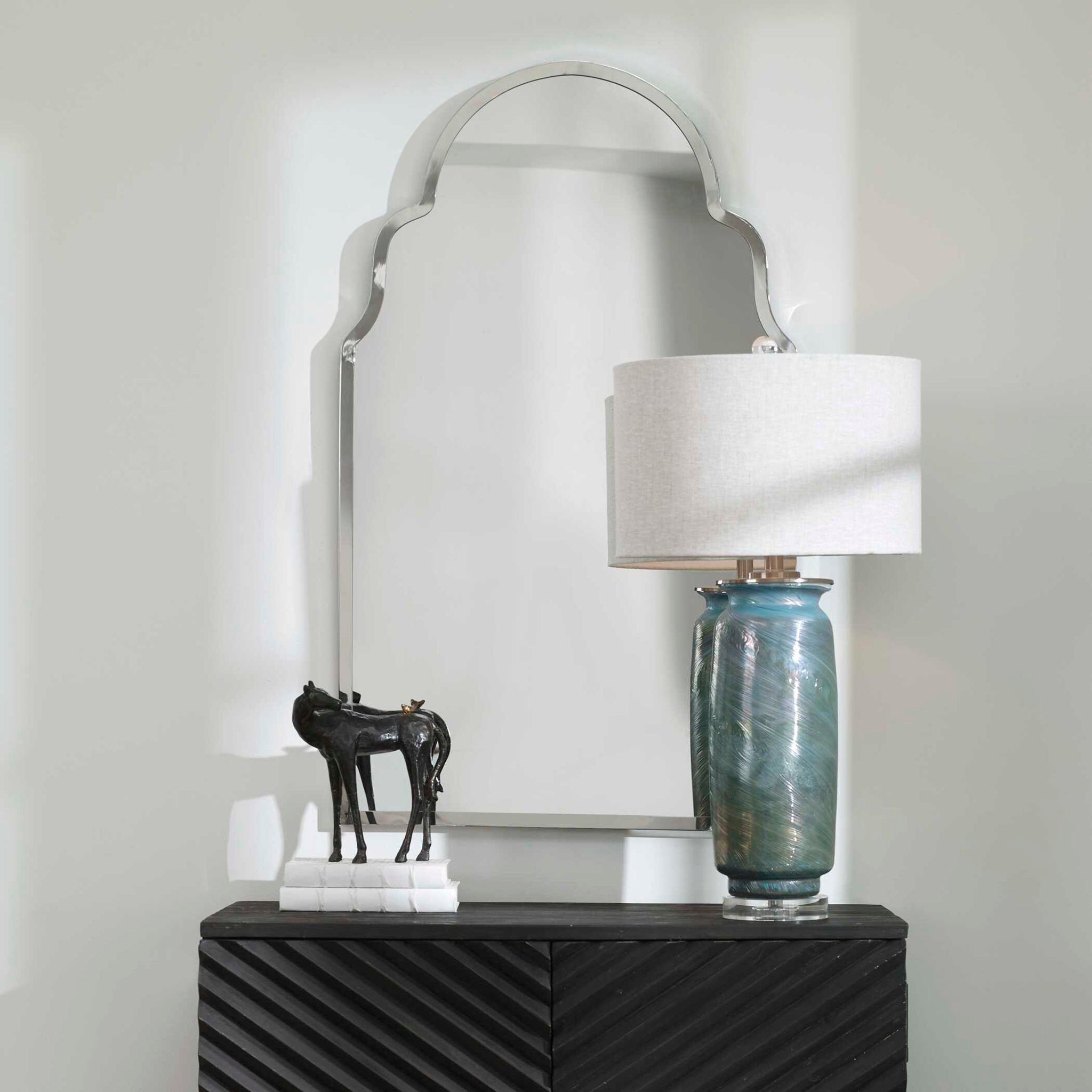 Brayden - Arch Mirror - Nickel - Image 3