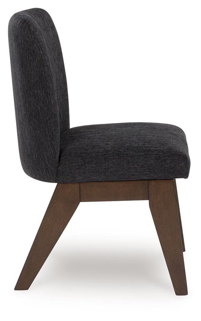 Dilenno - Dining Upholstered Side Chair (Set of 2) - Dark Brown - Image 3