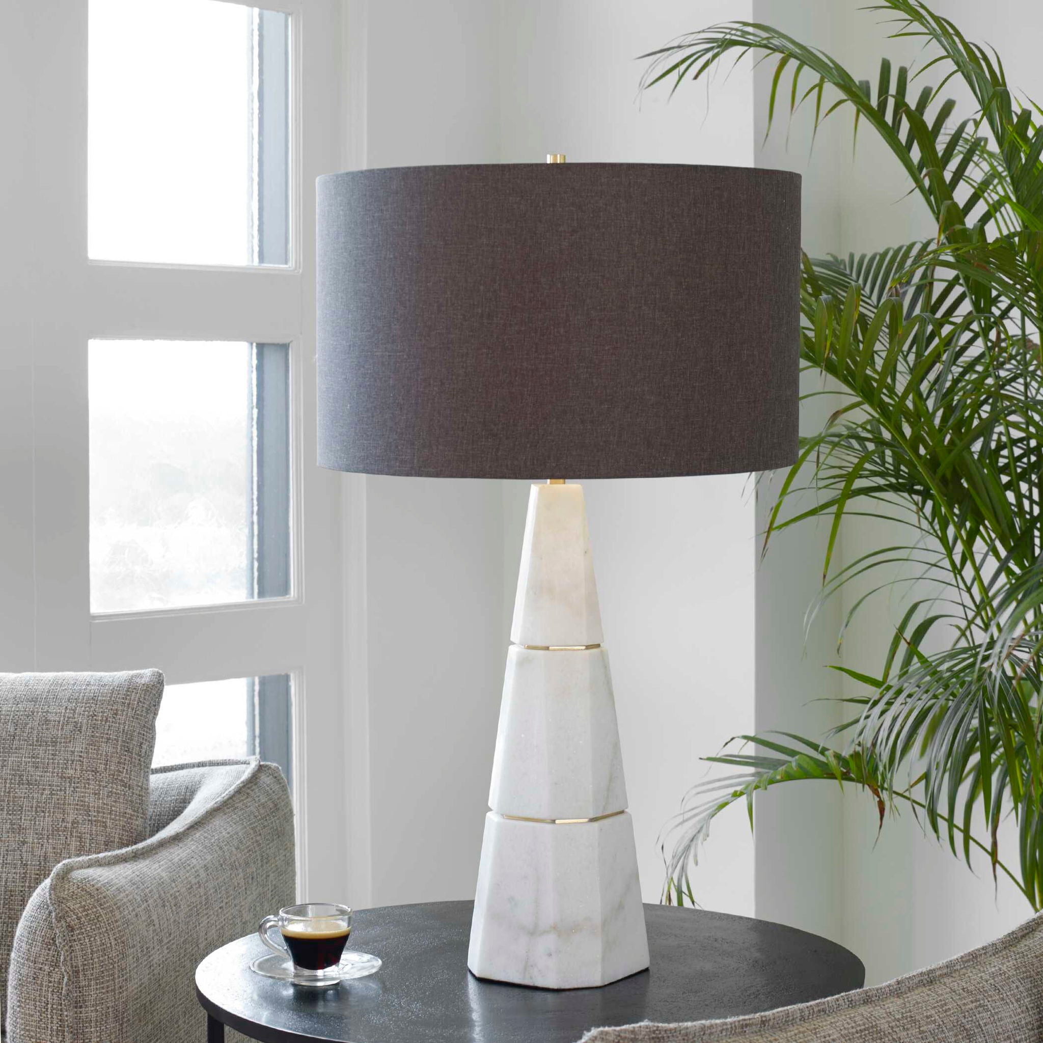 Citadel - Marble Table Lamp - White - Image 3