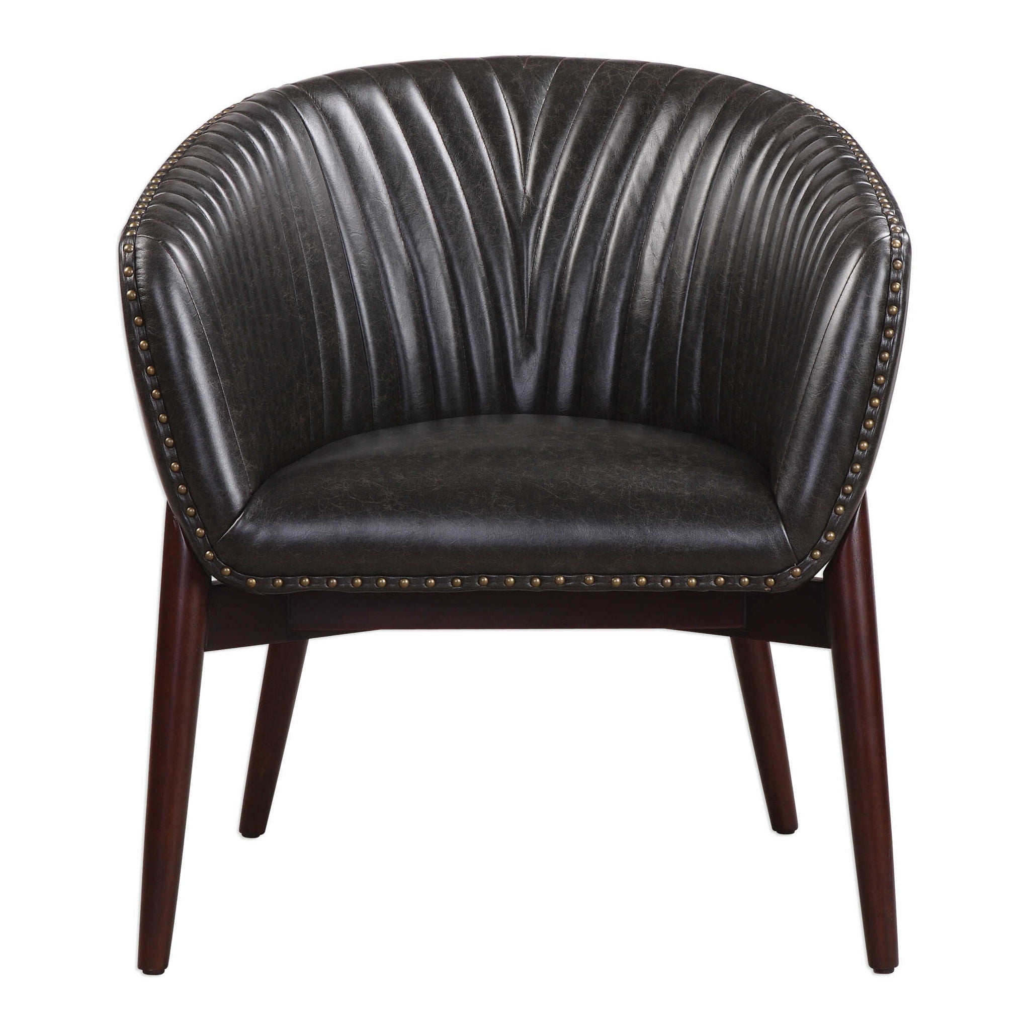 Anders – Chenille Accent Chair – Black