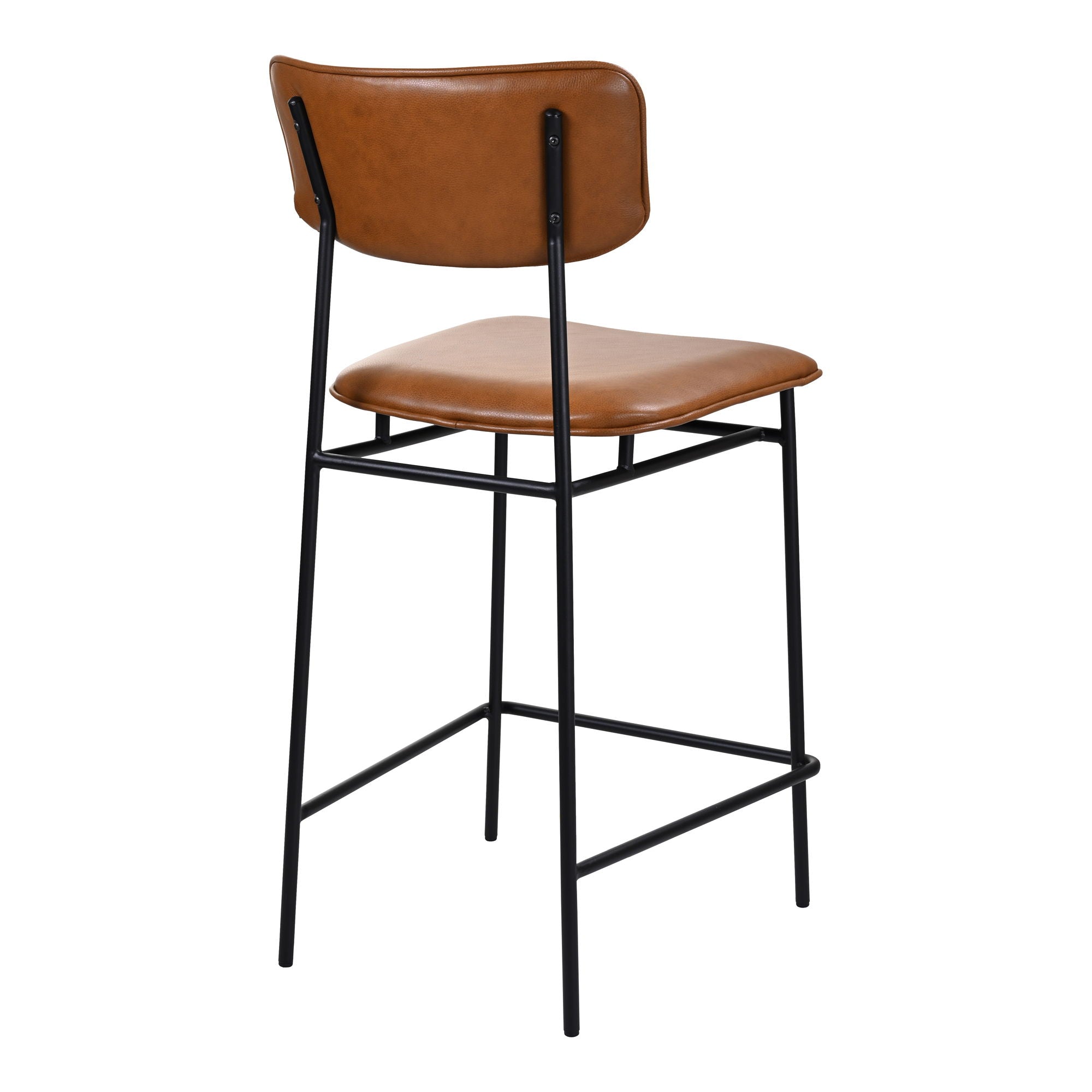 Sailor - Leather Counter Stool - Dark Brown - Image 3