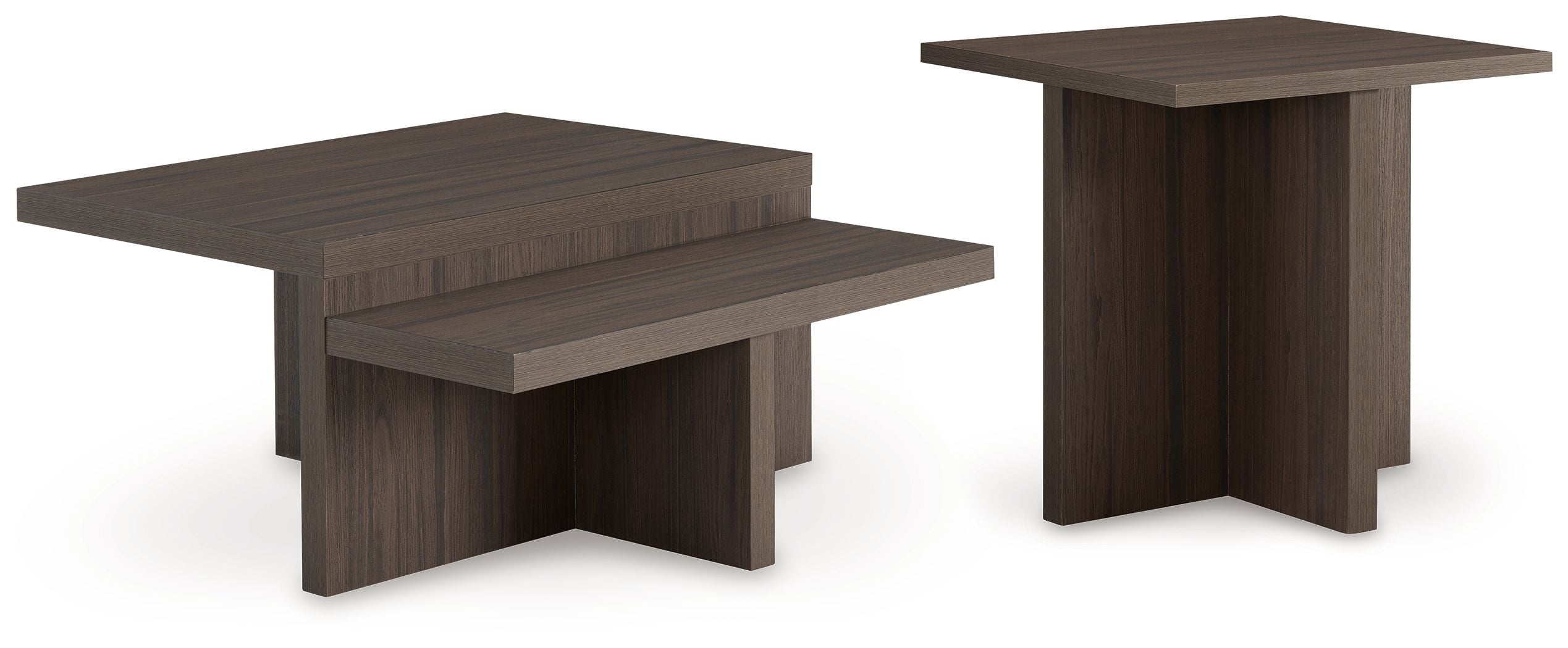 Zendex – Occasional Table Set (Set of 2) – Brown
