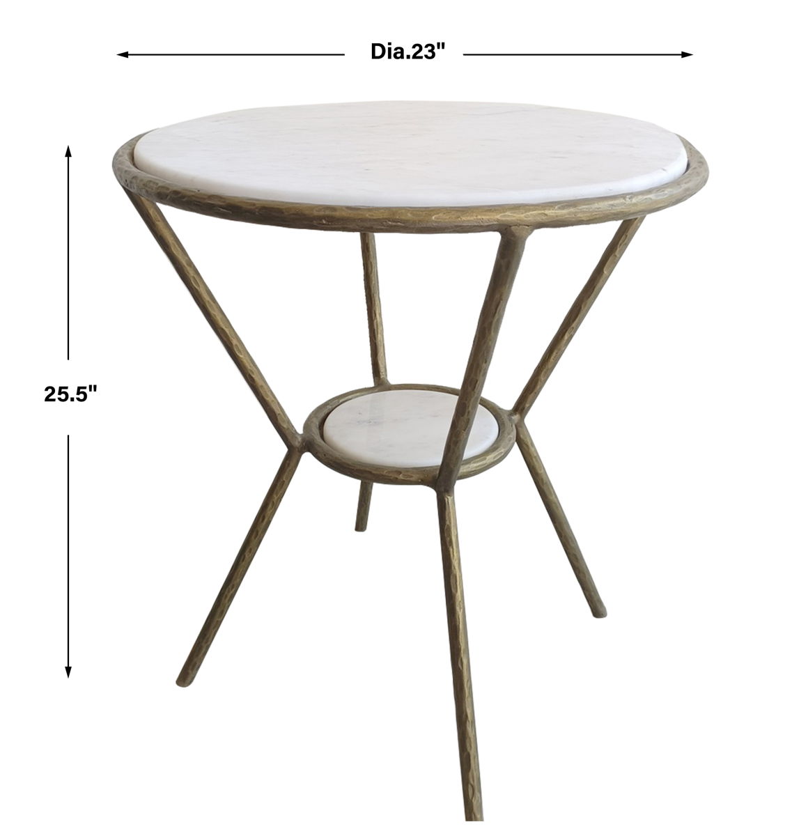 Refuge - Round White Side Table - Image 2