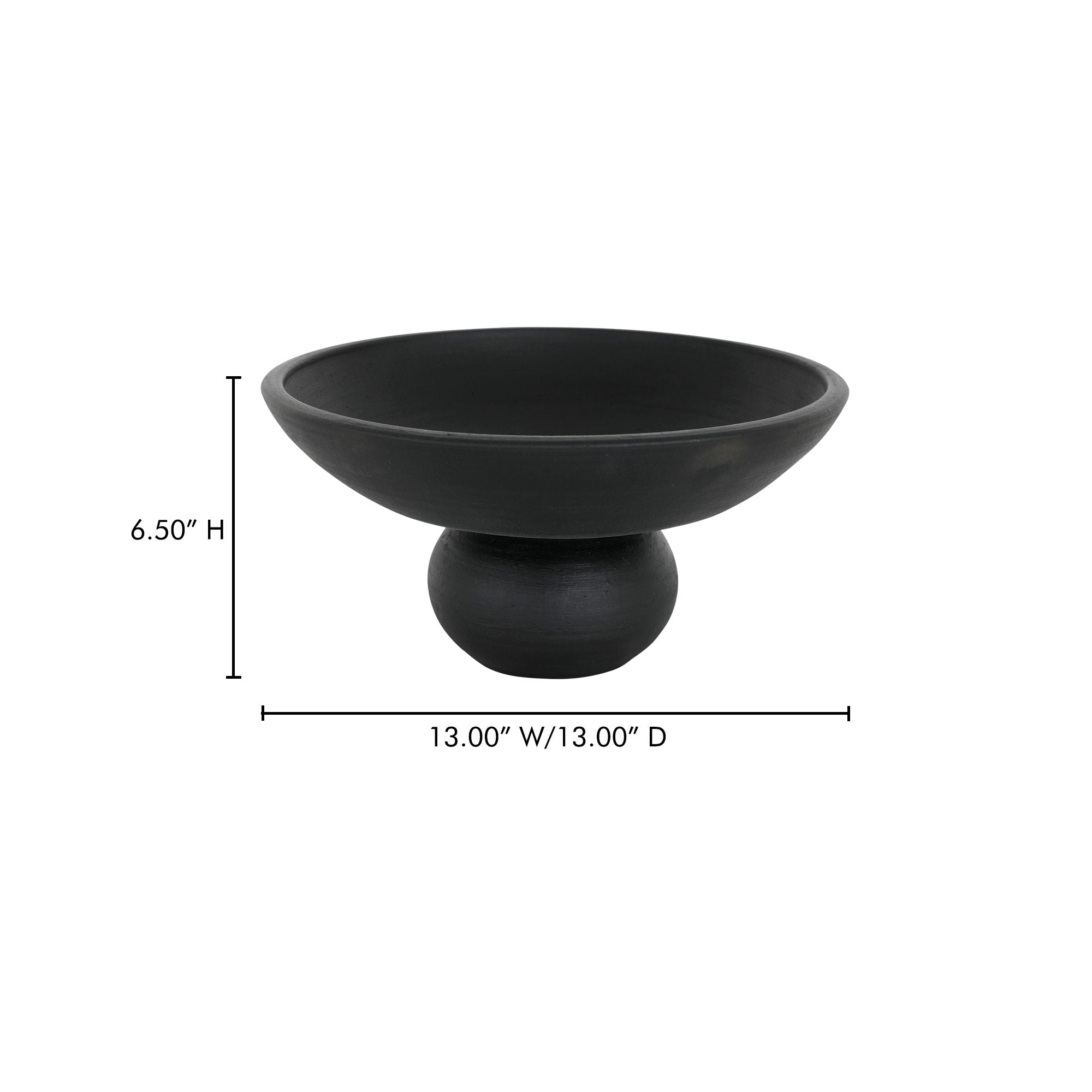 Asha - Decorative Bowl - Black Terracotta - Image 2