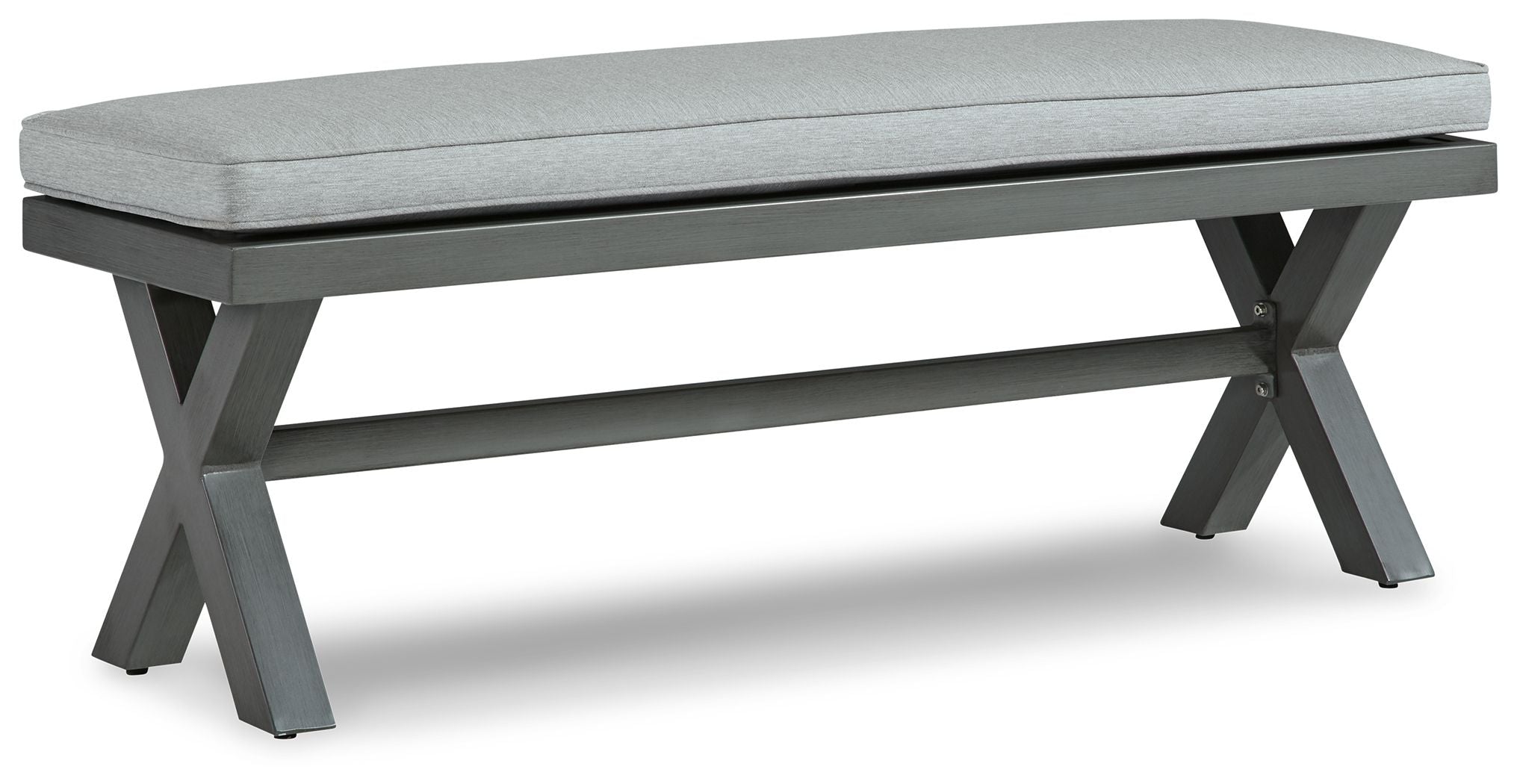 Elite Park – Bench With Cushion – Gray