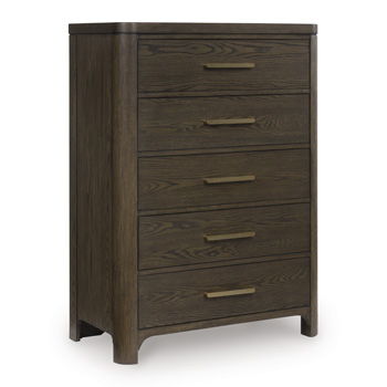 Radkin – Five Drawer Chest – Burnished Brown