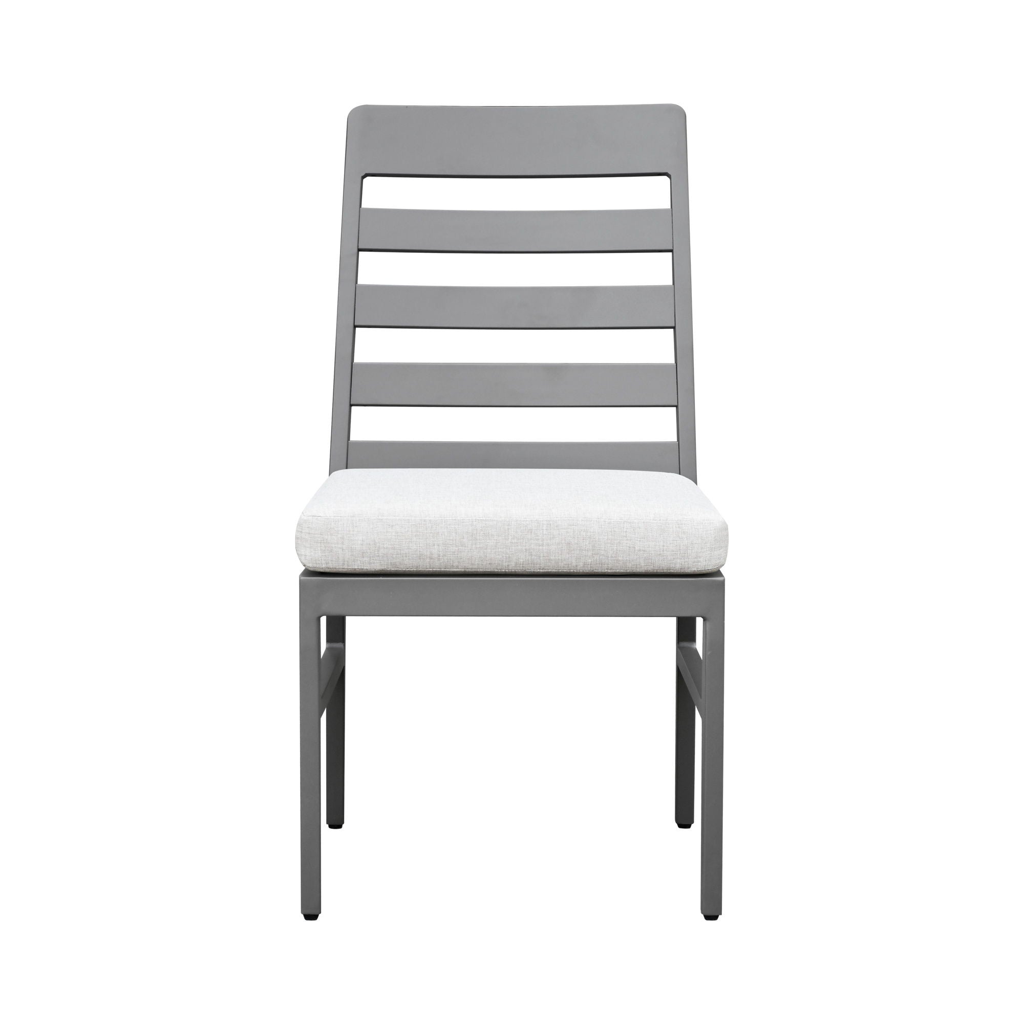 Navarro - Outdoor Dining Ladder Side Chair - Mocha - Image 3