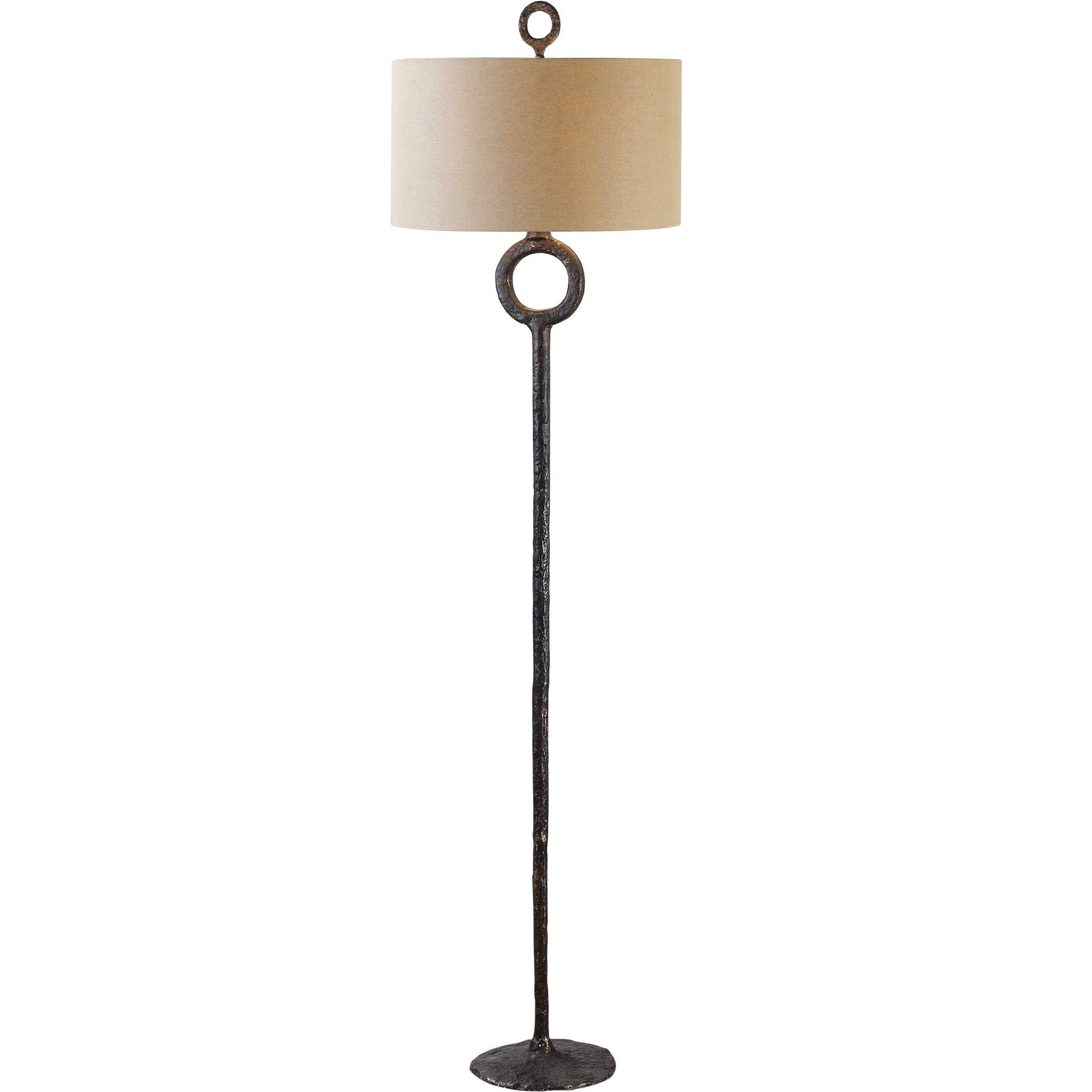Ferro - Cast Iron Floor Lamp - Dark Brown - Image 1