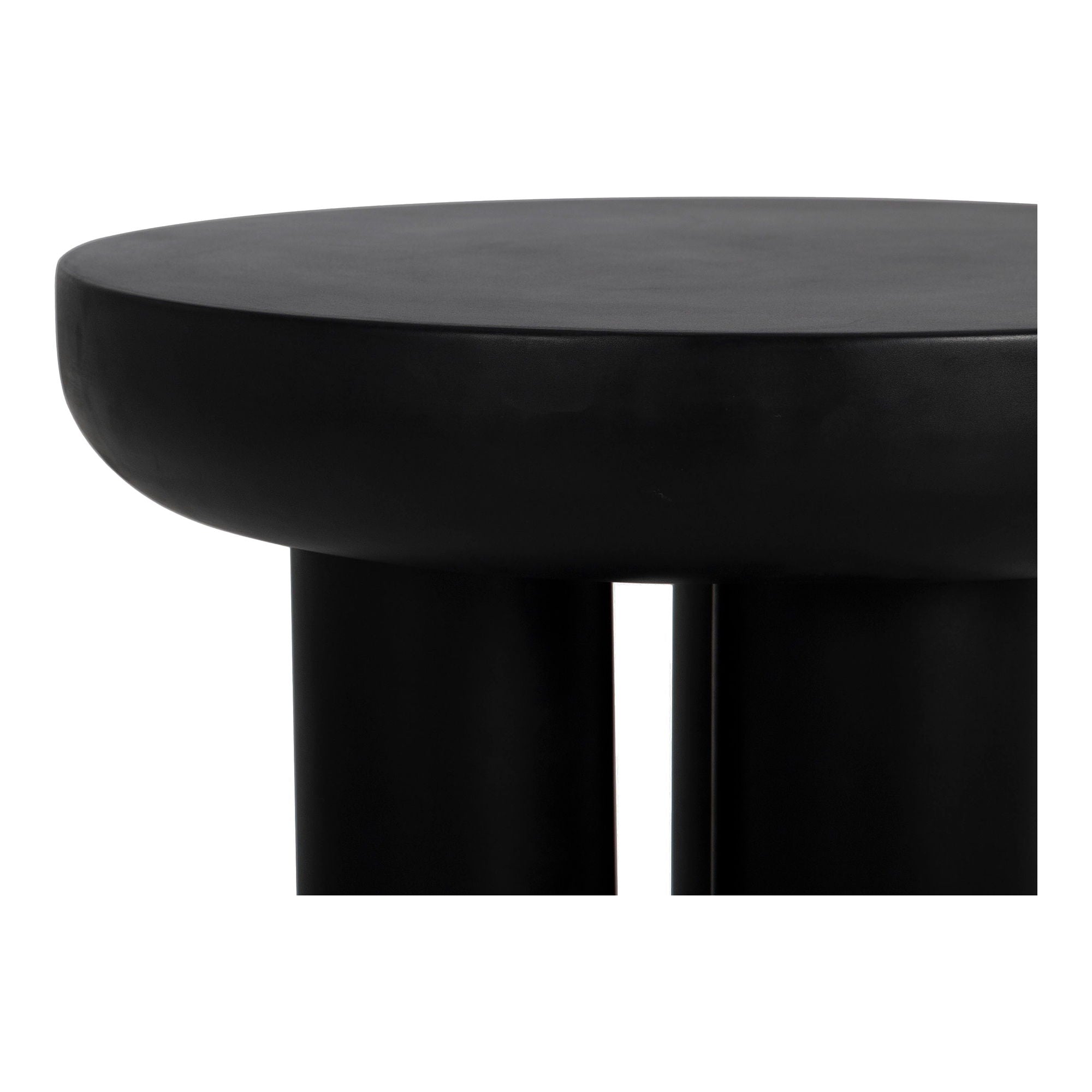 Rocca - Cement Side Table - Black - Image 3
