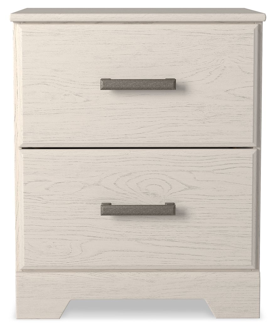 Stelsie - Two Drawer Night Stand - White - Image 3