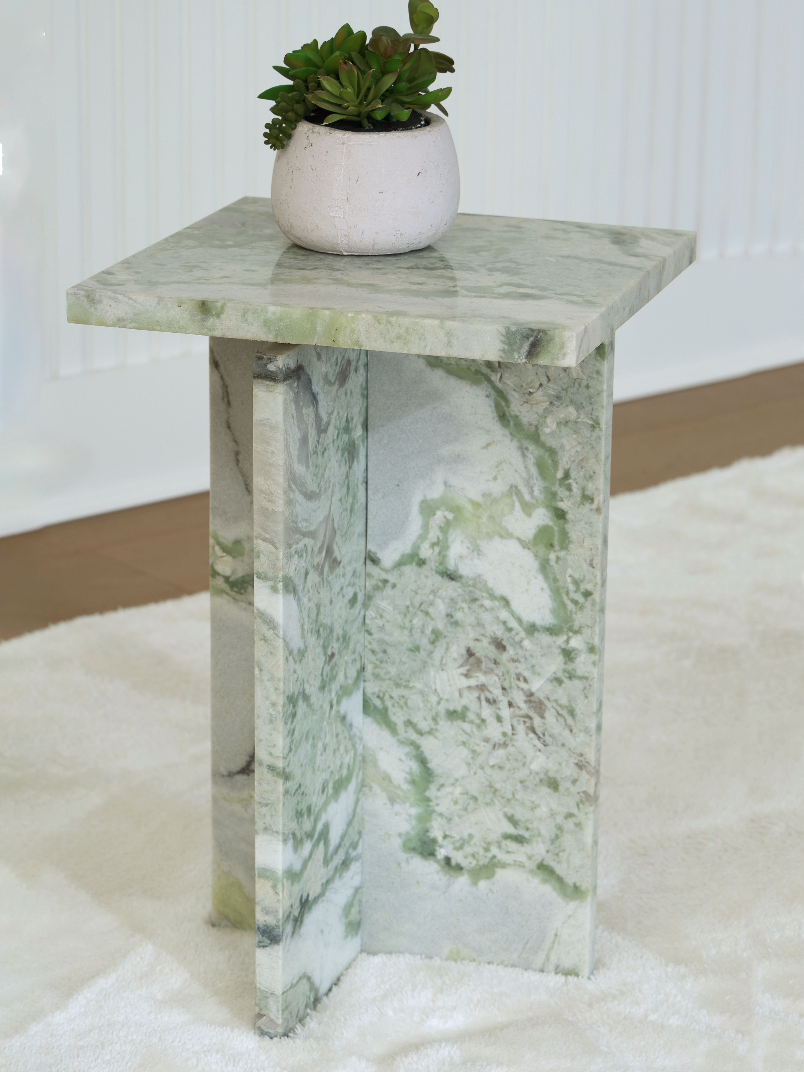 Deaconwell - Accent Table - White / Green - Image 3