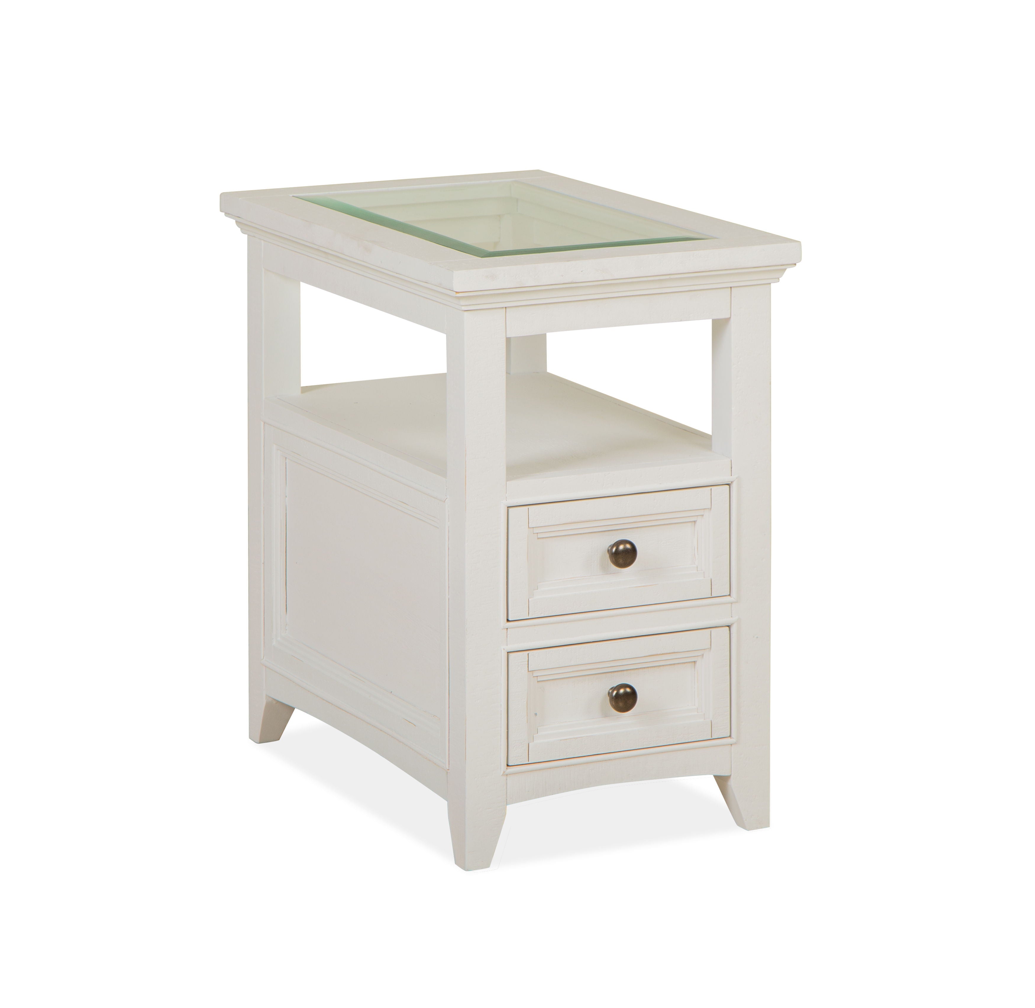 Heron Cove - Chairside End Table - Chalk White - Image 3