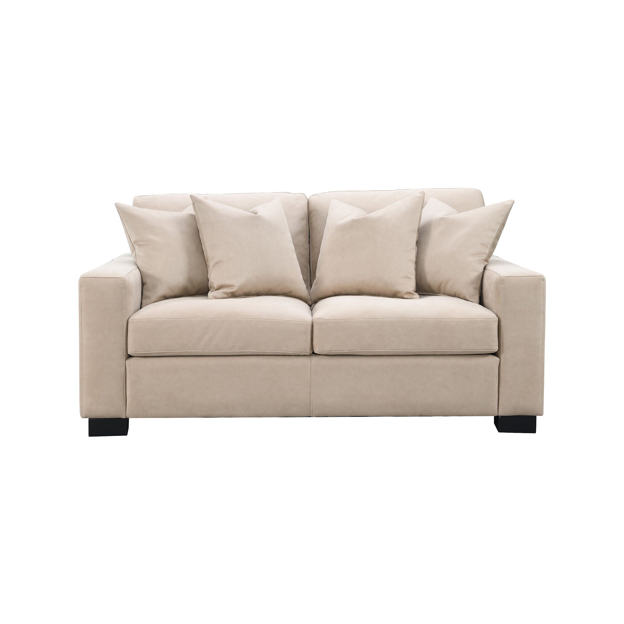 Dexter – Loveseat With 4 Pillows – Taupe