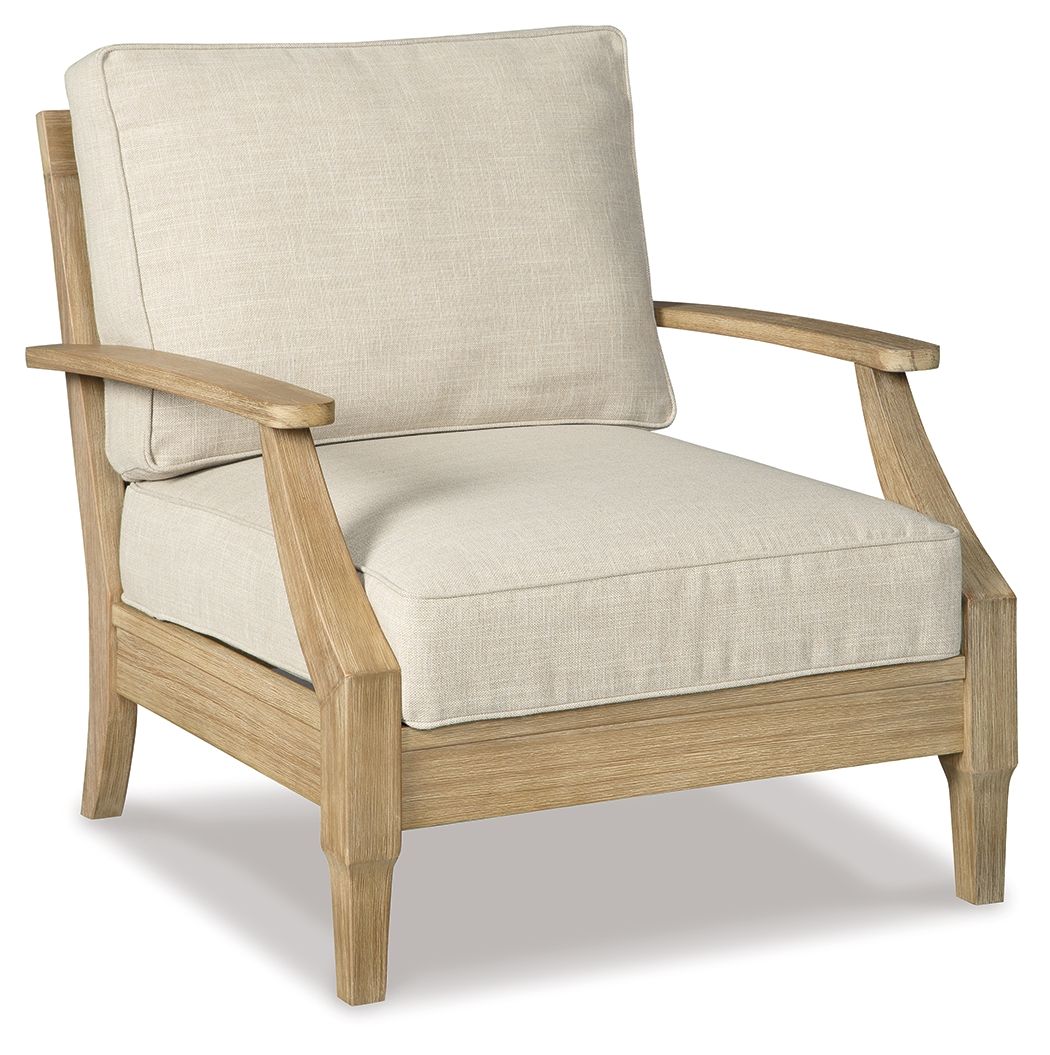 Clare View - Lounge Chair w/Cushion  - Beige - Image 1