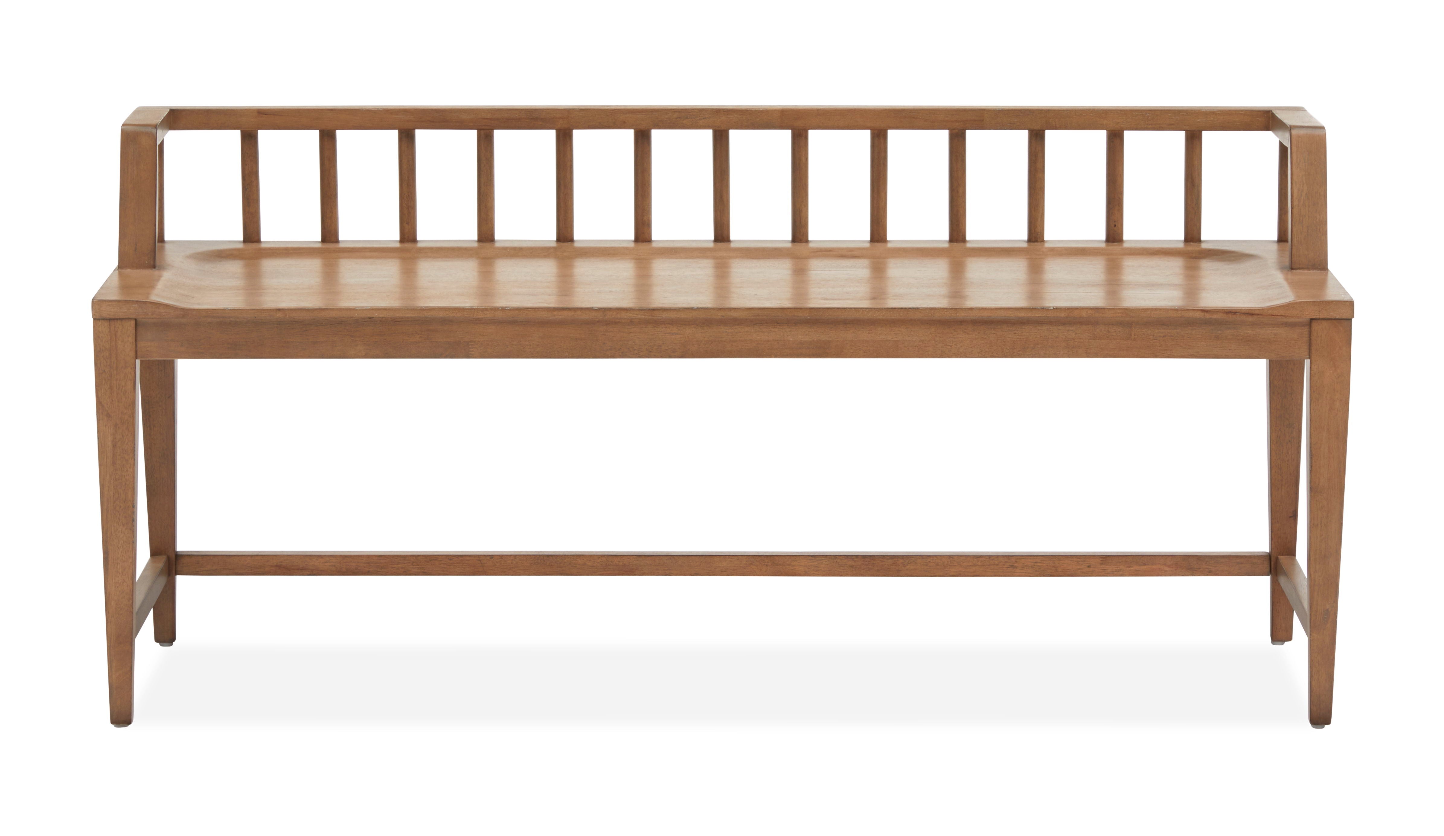 Lindon – Arm Bench With Low Back – Light Brown
