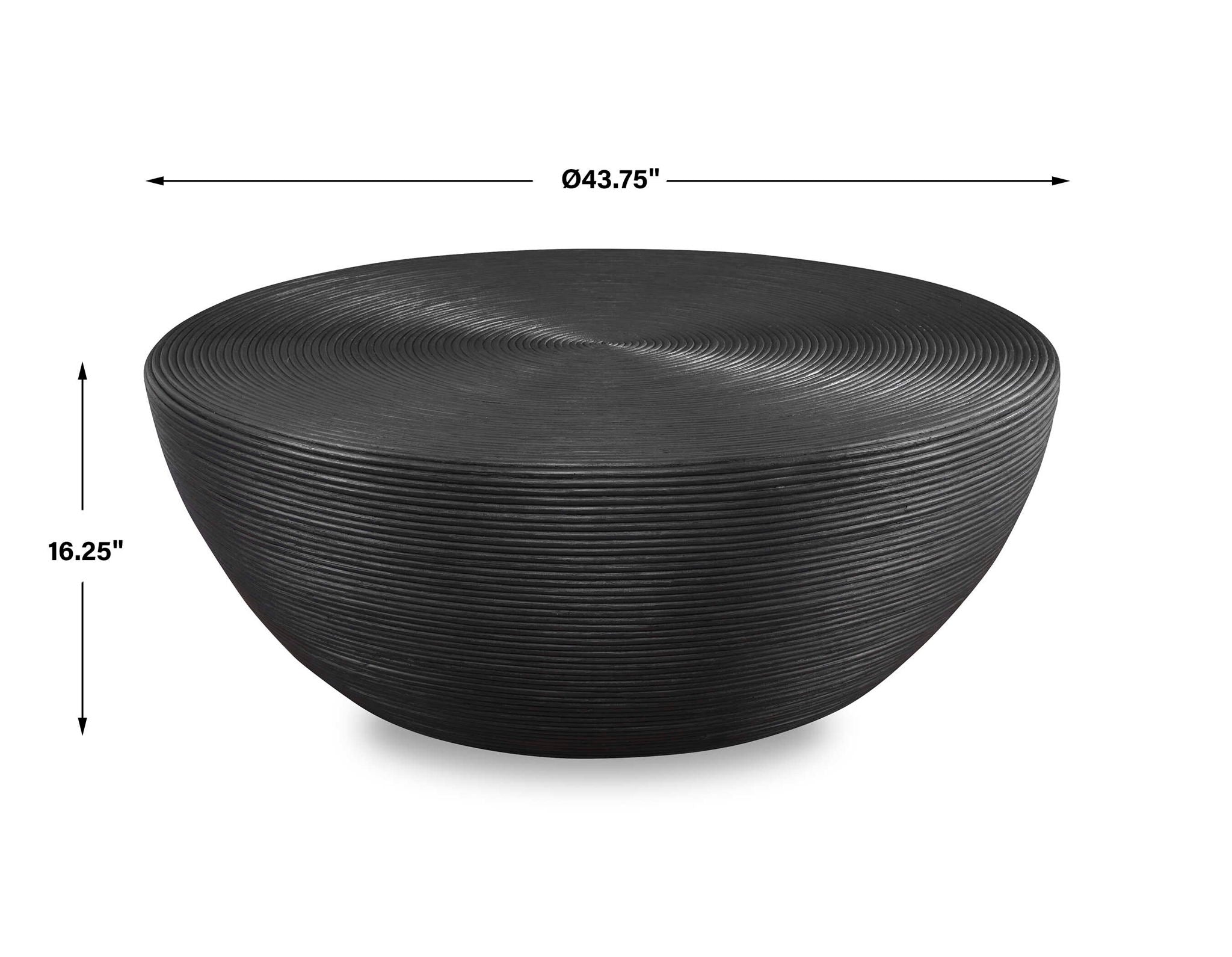Bongo - Rattan Coffee Table - Black - Image 3