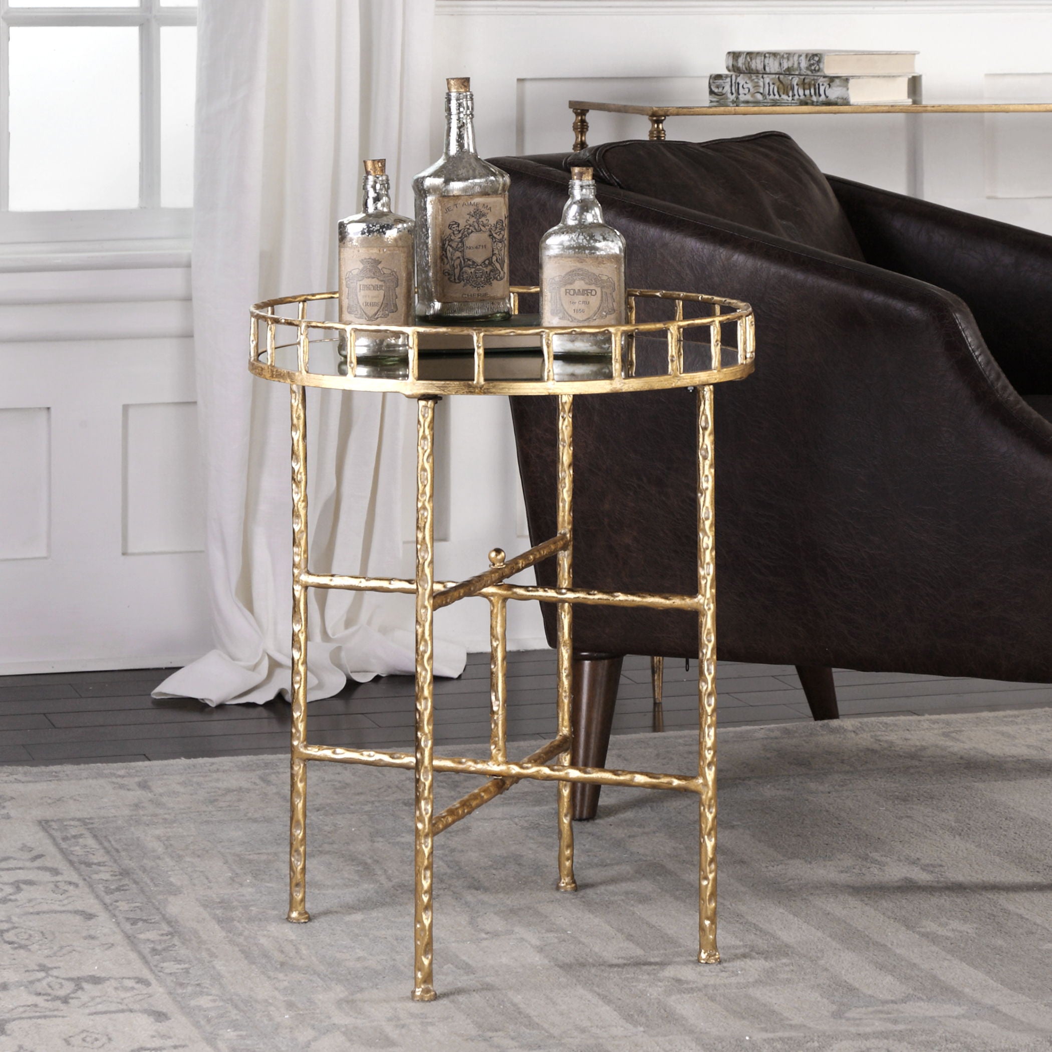 Tilly - Accent Table - Bright Gold - Image 3