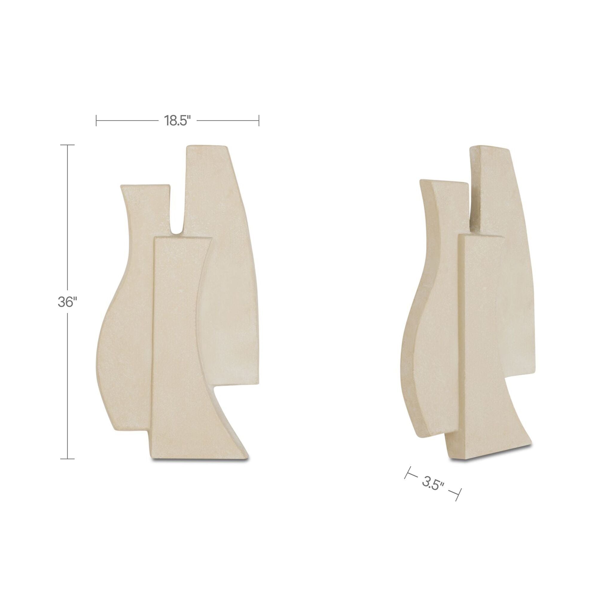 Ola - Wall Sculpture - Beige - Image 2