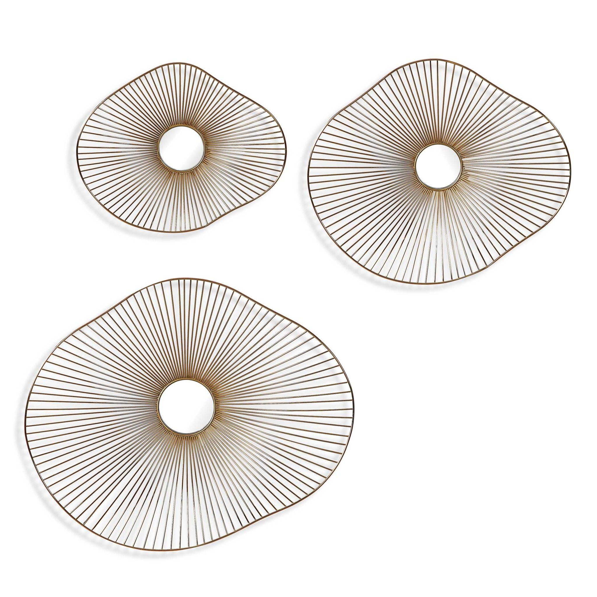 Avarie – Metal Wall Art (Set of 3) – Gold