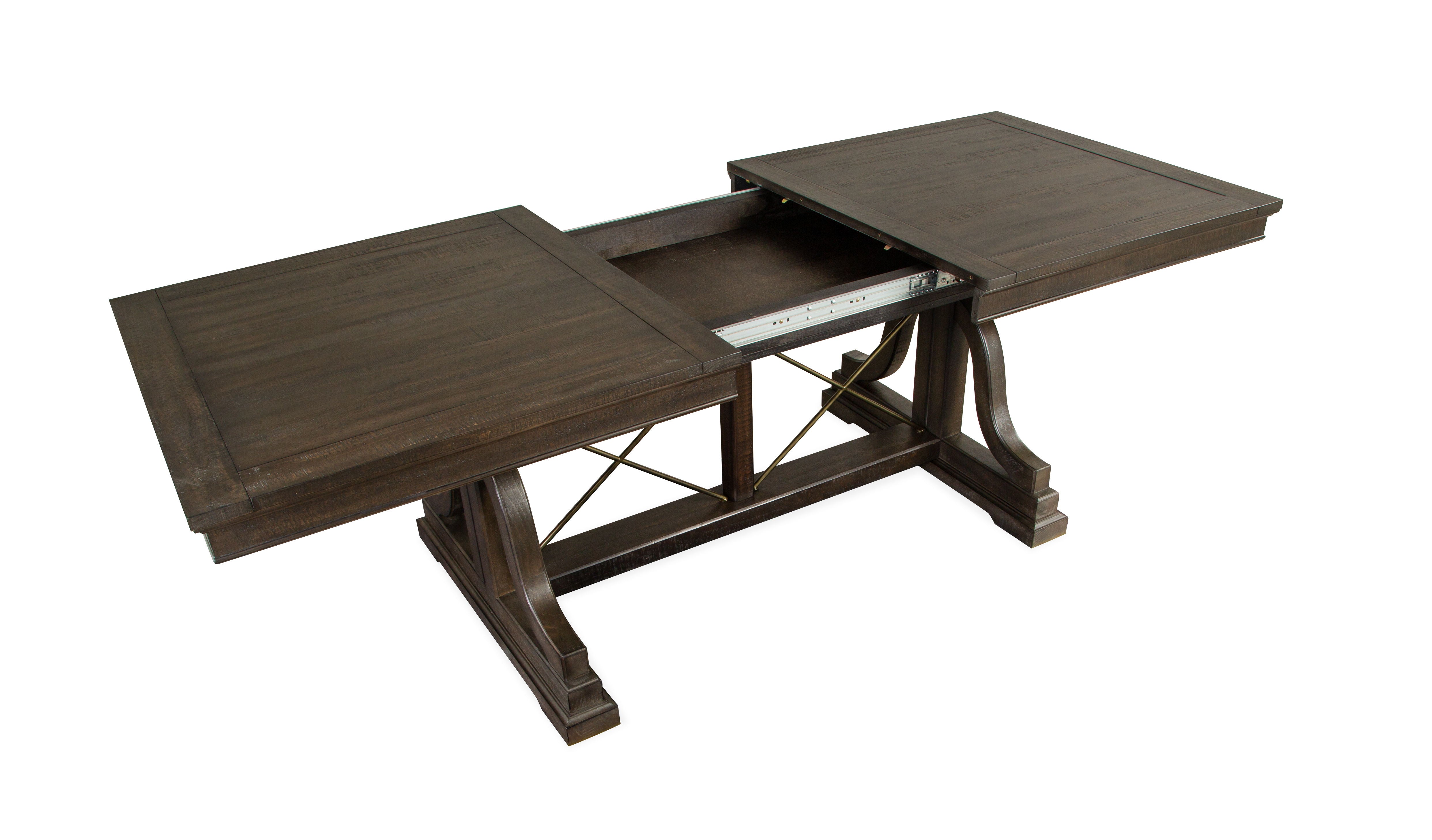 Westley Falls - Trestle Dining Table - Graphite - Image 3