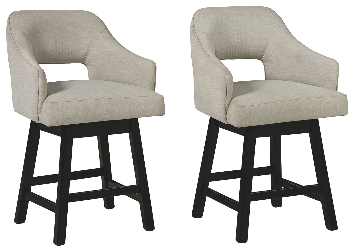 Tallenger – Upholstered Swivel Barstool (Set of 2)