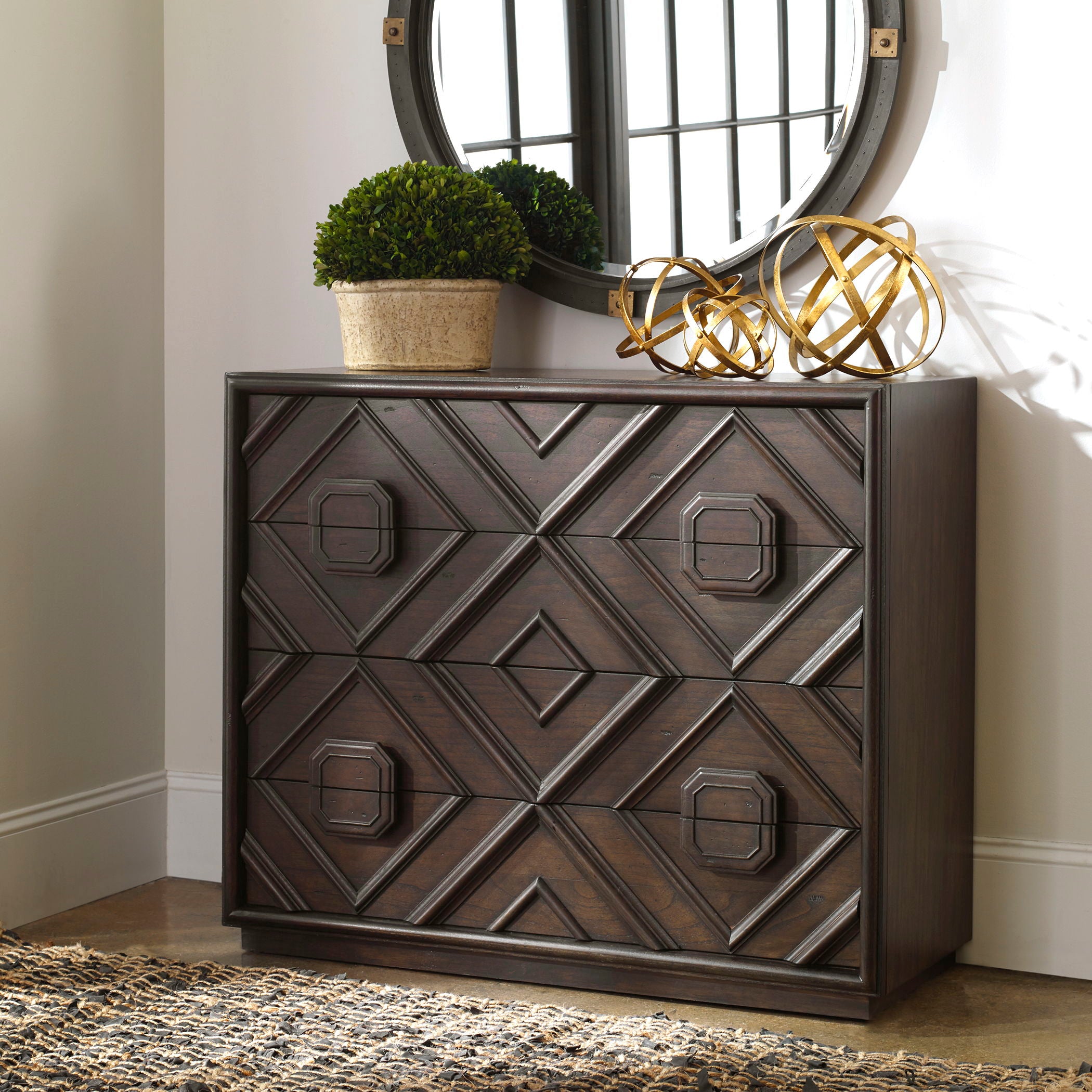 Mindra - Drawer Chest - Dark Brown - Image 3