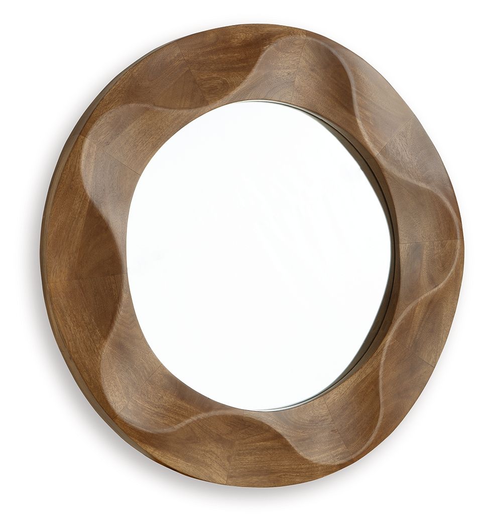 Aajon - Accent Mirror - Brown - Image 2
