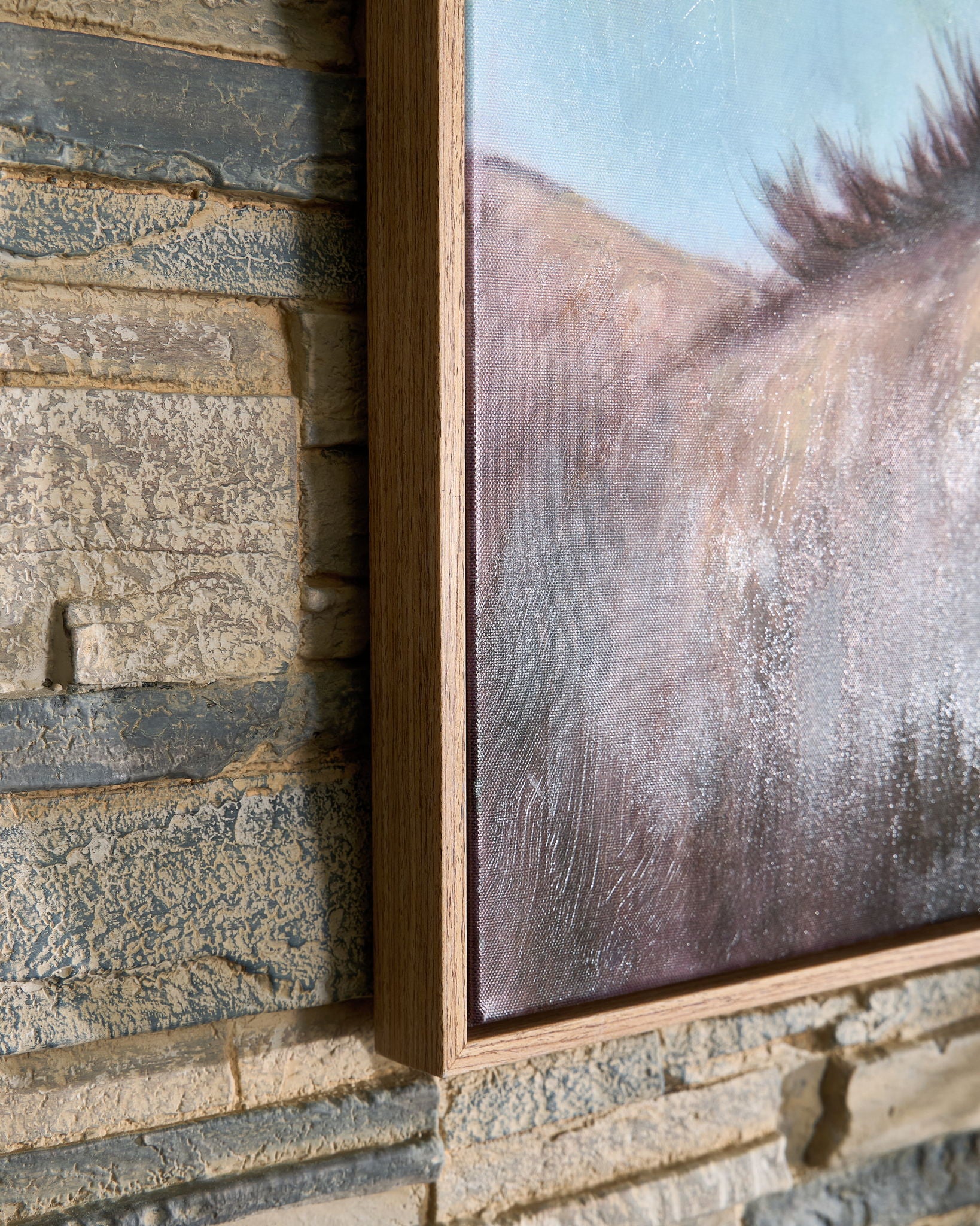 Landerton - Wall Art - Brown / Blue / White - Image 3