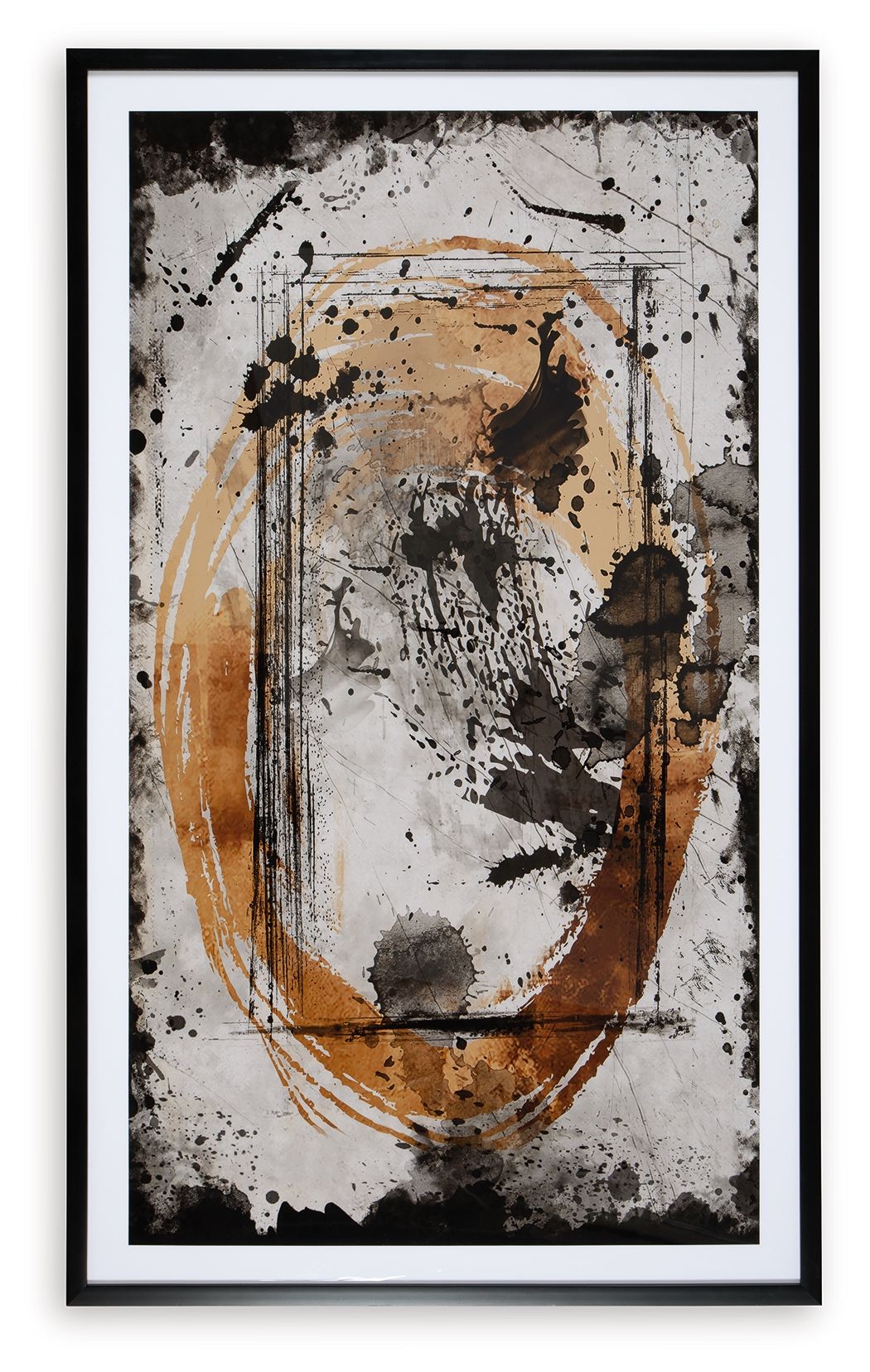 Clefting - Wall Art - Black / Caramel / Tan - Image 3