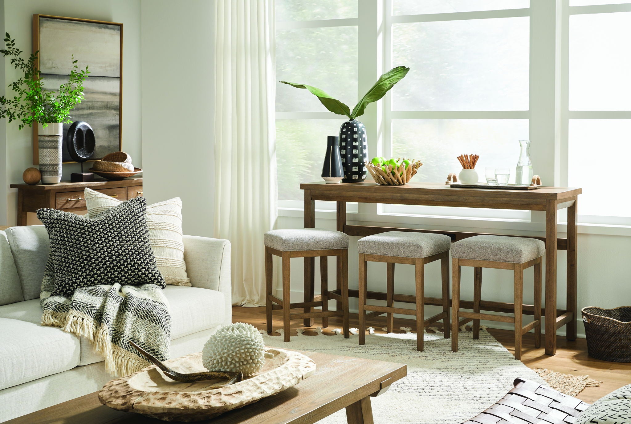 Lindon - Console Sofa Table - Belgian Wheat - Image 3