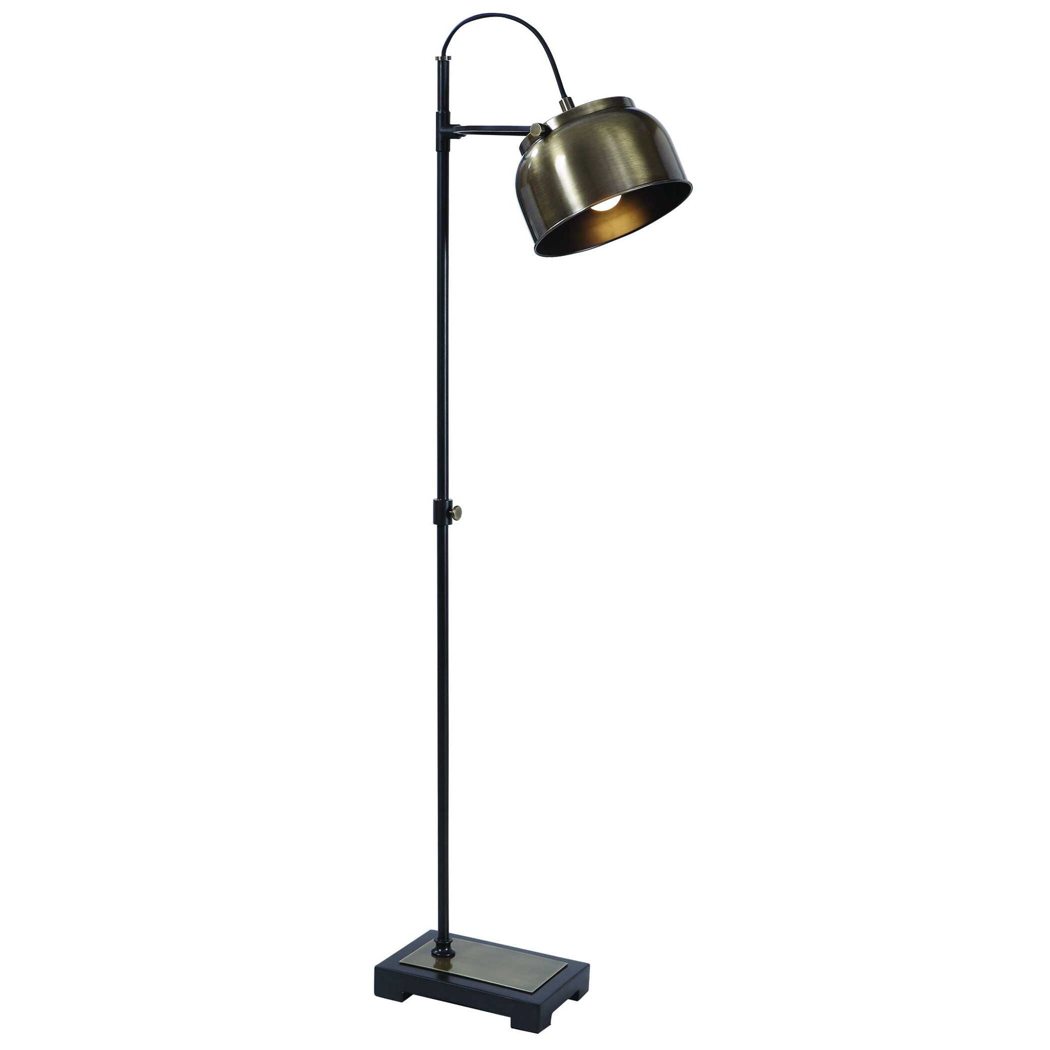 Bessemer – Industrial Floor Lamp – Light Brown