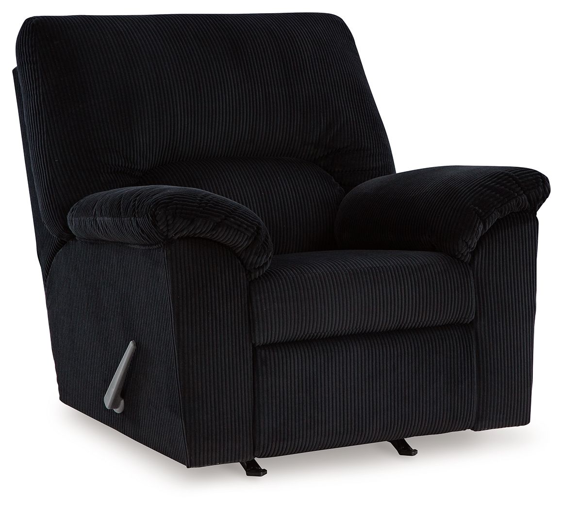 SimpleJoy – Rocker Recliner – Fabric – Onyx