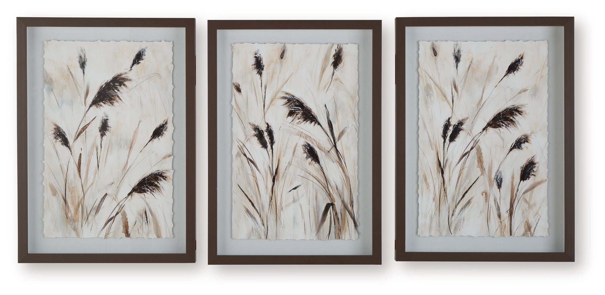 Honslow – Wall Art Set (Set of 3) – Brown / Black / White
