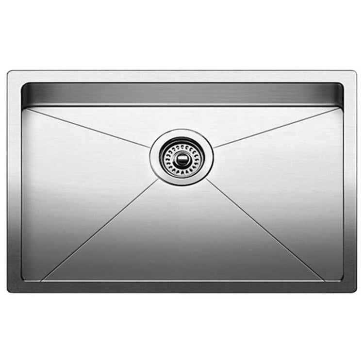 Kitchen Sink Cuvee 28 x 18 Inch Single Bowl R15 Large Single Polished Satin Undermount - Image 1