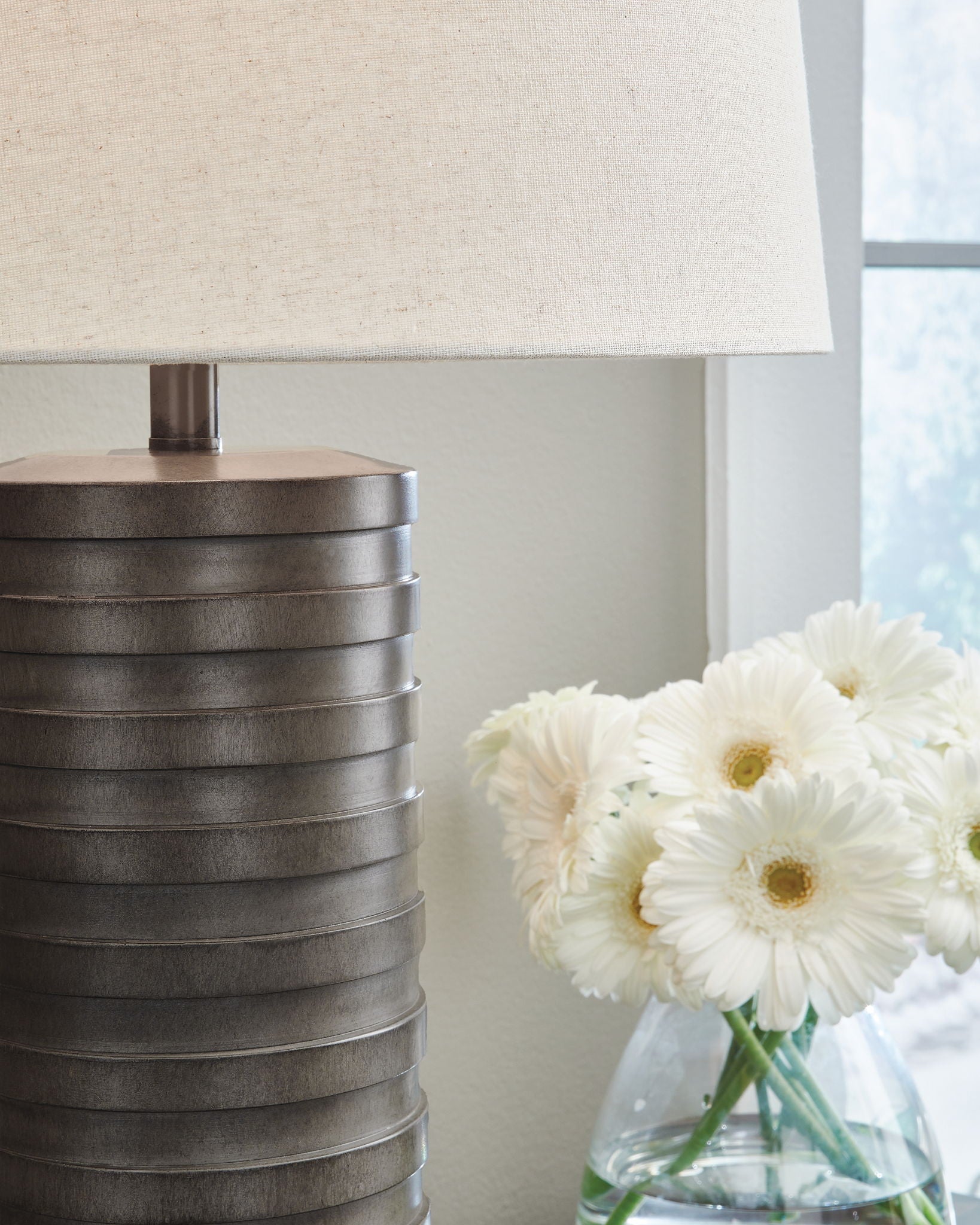 Neilett - Poly Table Lamp (Set of 2) - Antique Brown - Image 2