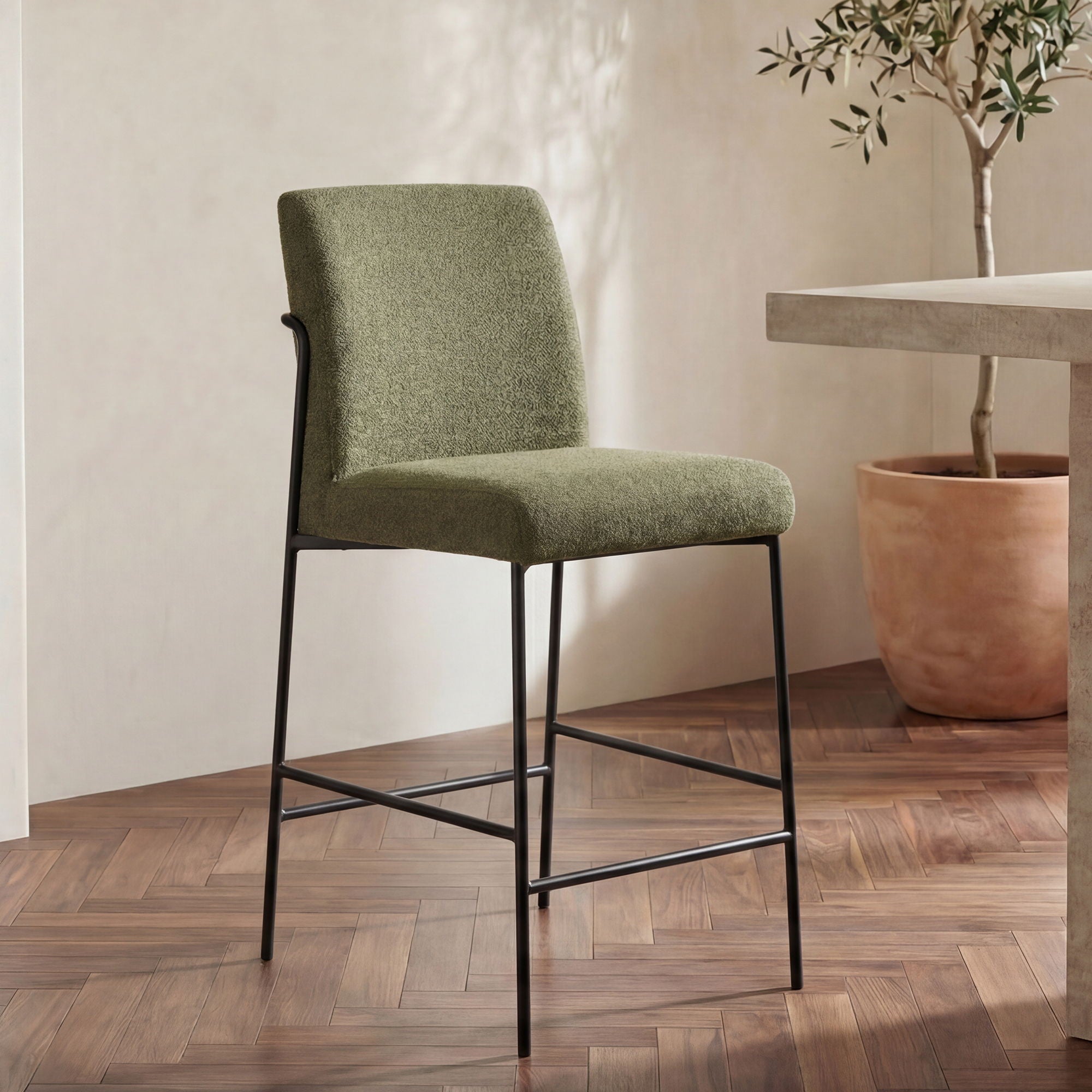 Danny - Counter Stool - Green - Image 1