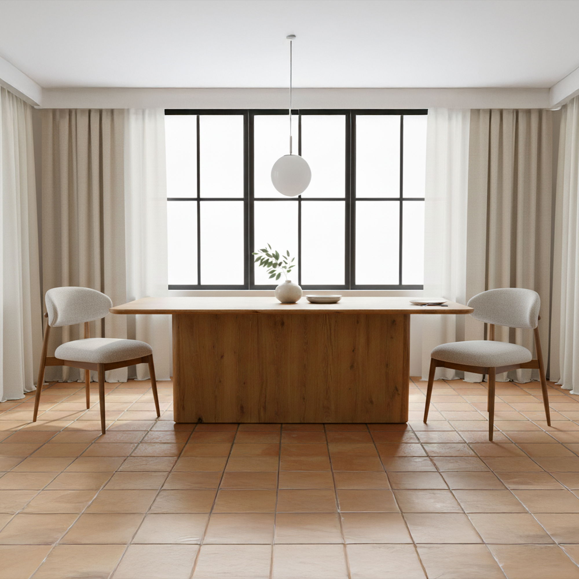 Ellie - Dining Chair - Oatmeal - Image 2