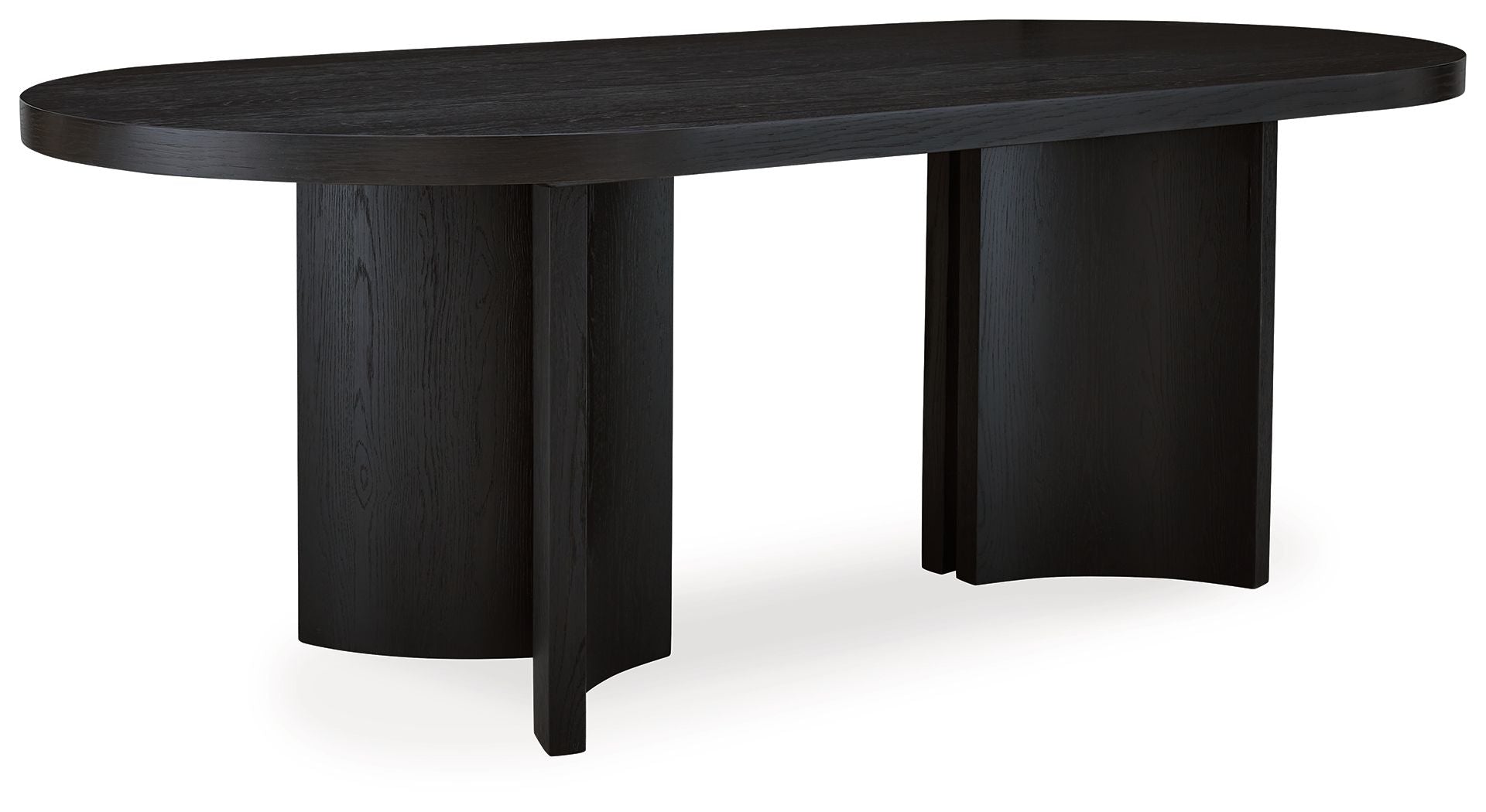 Rowanbeck - Oval Dining Room Table - Black - Image 1