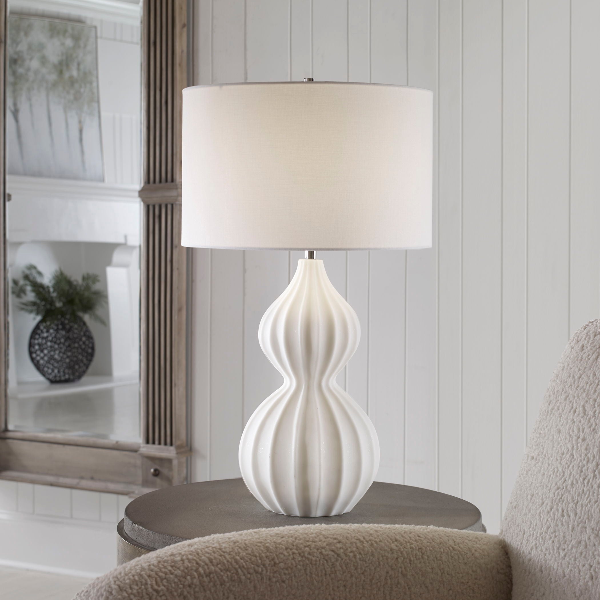 Antoinette - Marble Table Lamp - White - Image 3