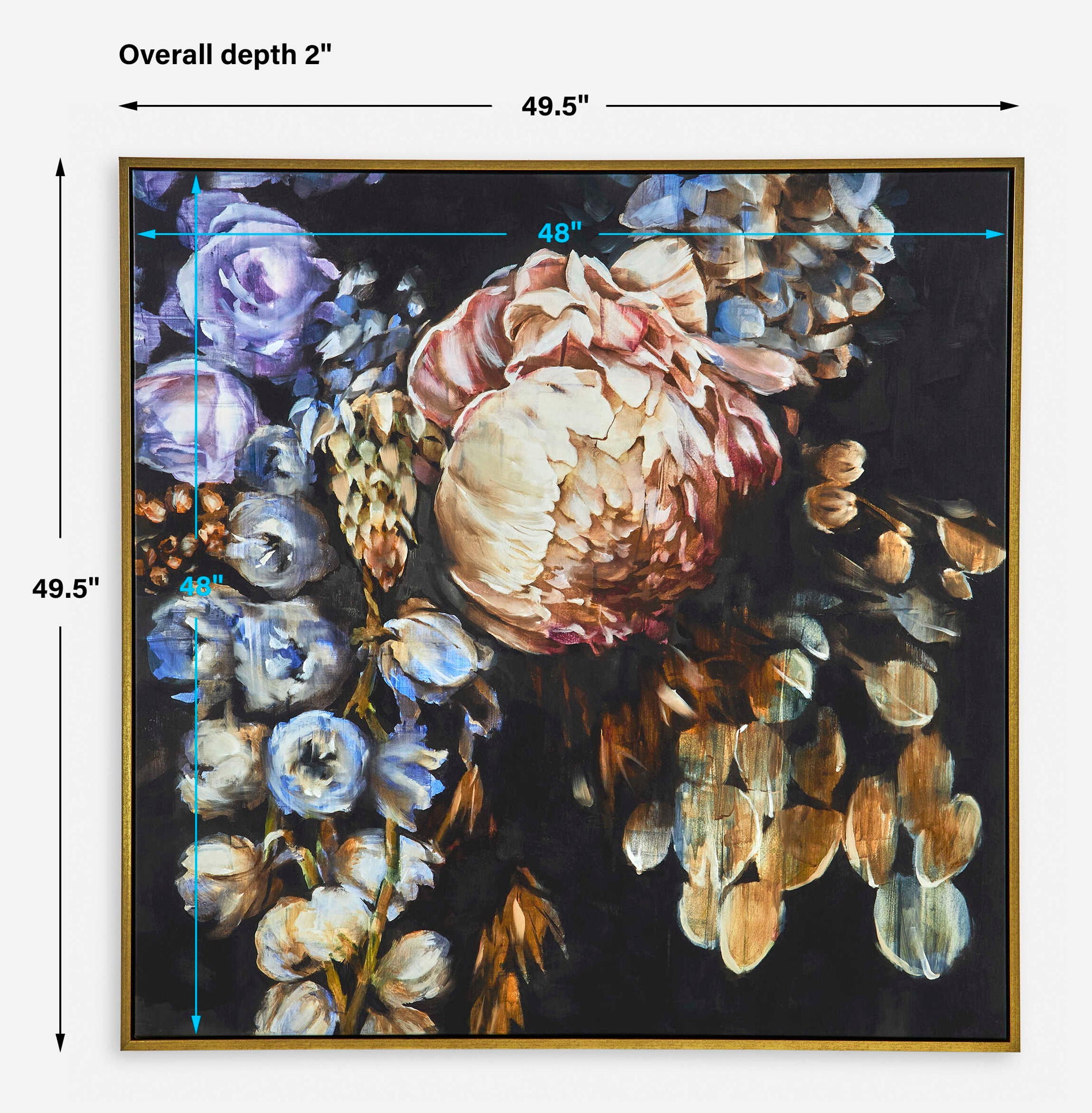 Natural Wonder - Framed Floral Art - Blue - Image 2