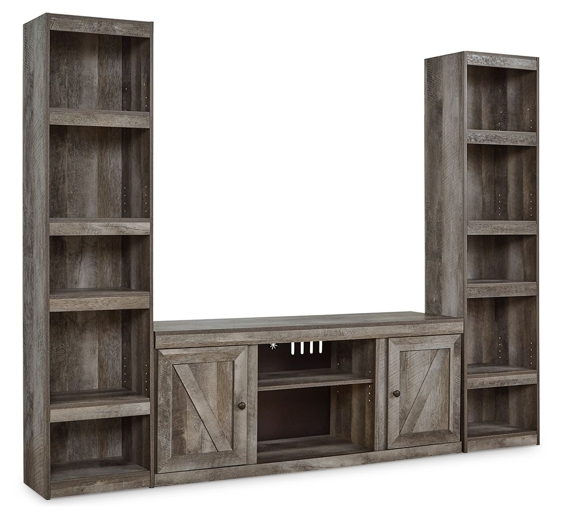 Wynnlow – 3-Piece Entertainment Center – Gray