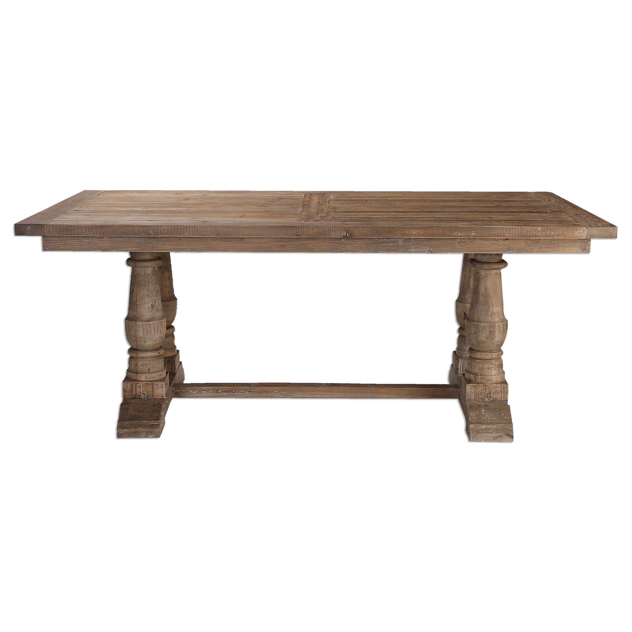 Stratford – Salvaged Wood Dining Table – Light Brown