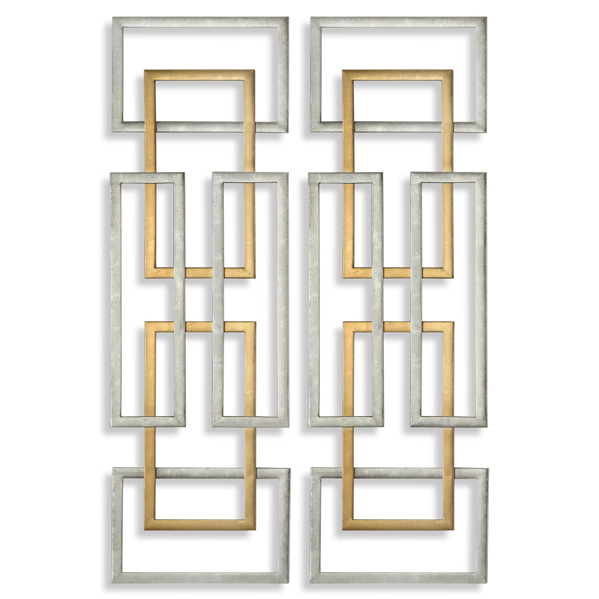 Aerin – Geometric Wall Art (Set of 2) – Gold