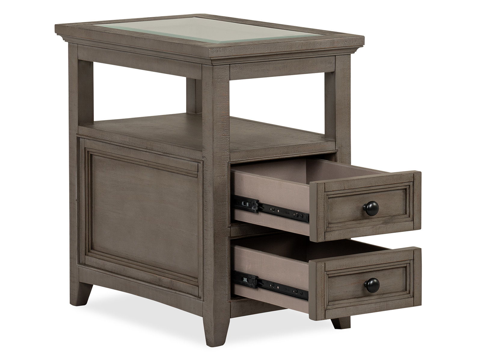 Paxton Place - Chairside End Table - Dovetail Gray - Image 3